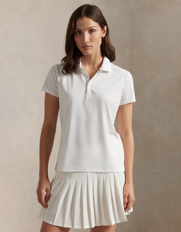 Tailored Fit Piqué Polo Shirt - Ceramic White
