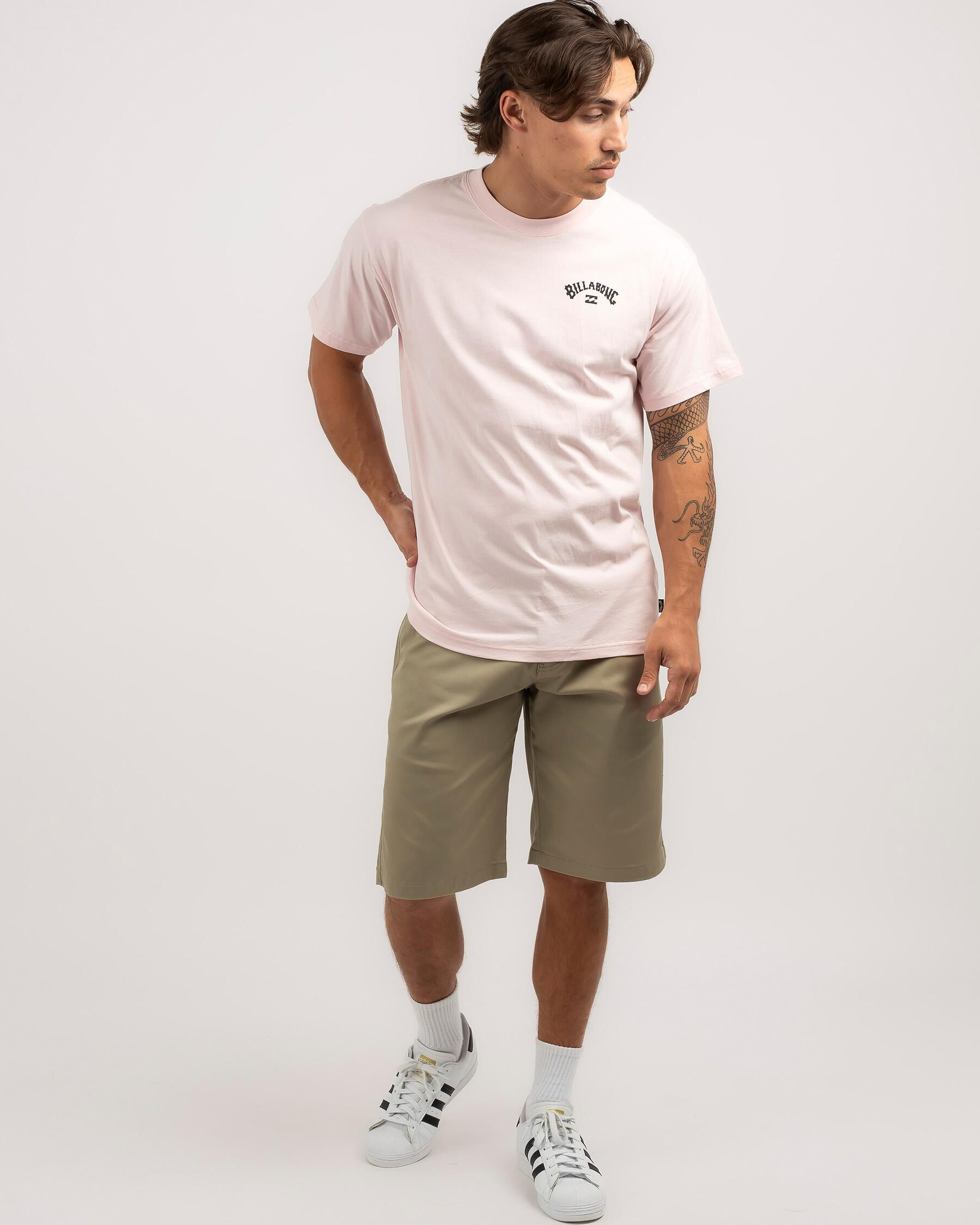 Team Arch T-Shirt - Pastel Pink slider