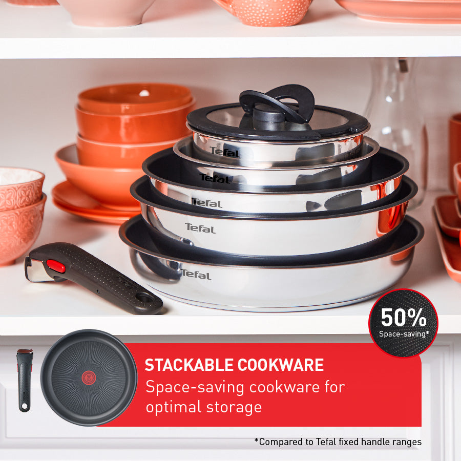 Tefal Ingenio Preference Induction Stainless Steel 12pc Set slider