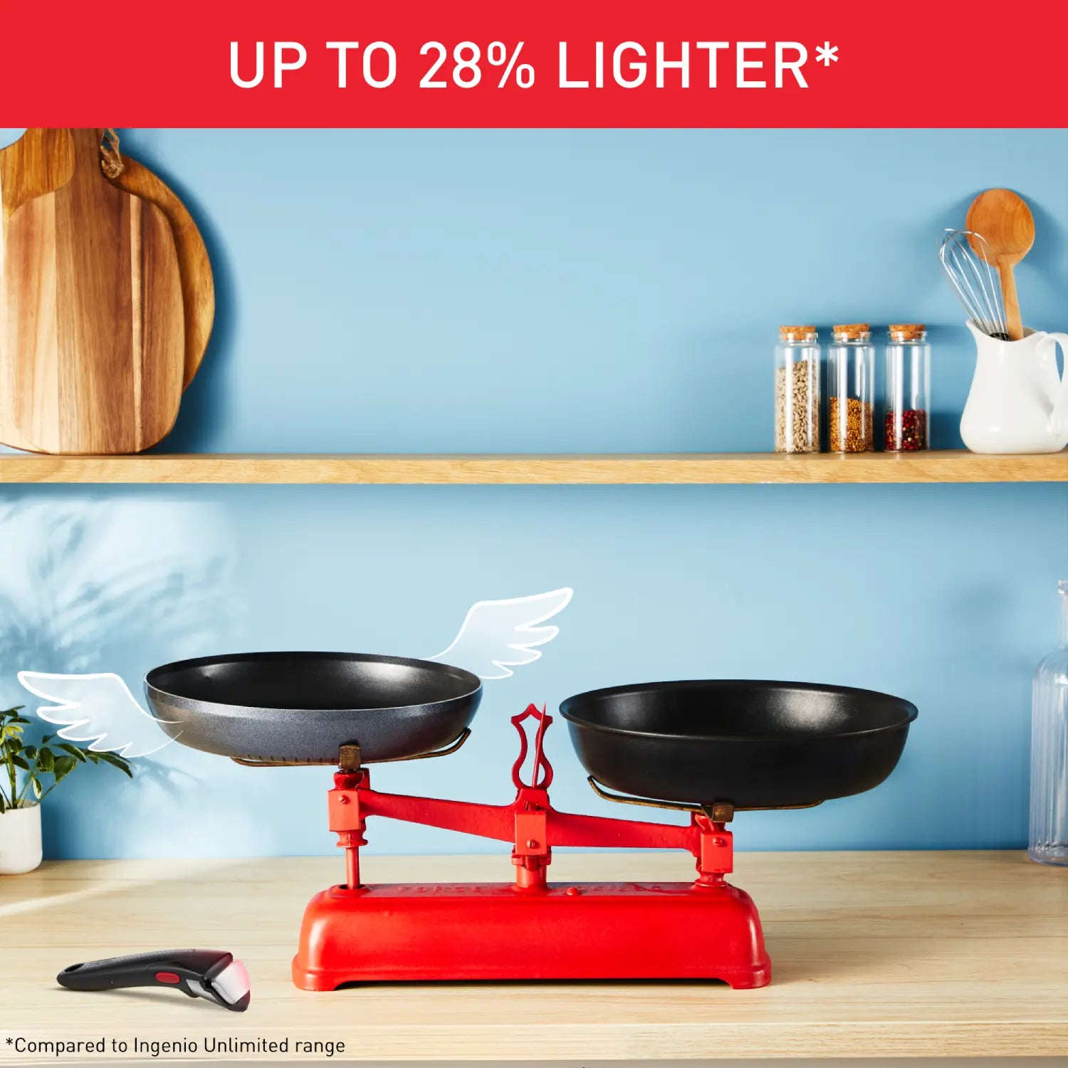 Tefal Ingenio So'Light Induction Non-Stick 3pc Frypan Set slider