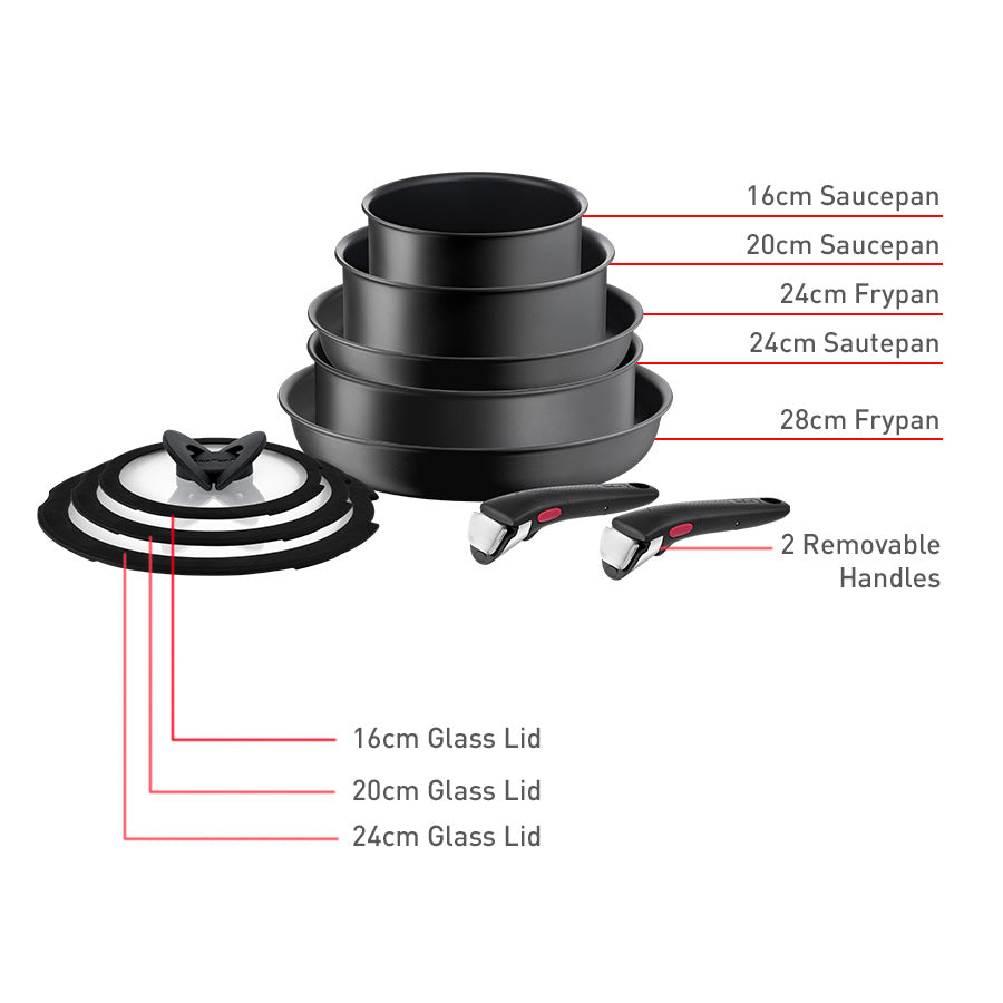 Tefal Ingenio Ultimate Non-Stick Induction 10pc Set slider