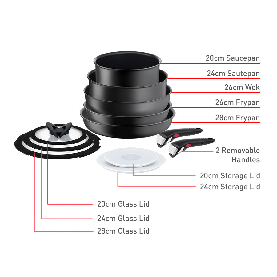 Tefal Ingenio Ultimate Non-Stick Induction 12pc Set slider