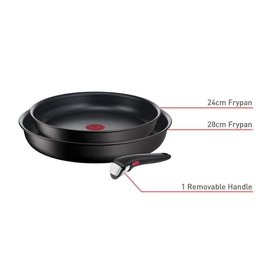 Tefal Ingenio Unlimited Induction Non-Stick 3pc Frypan Set slider