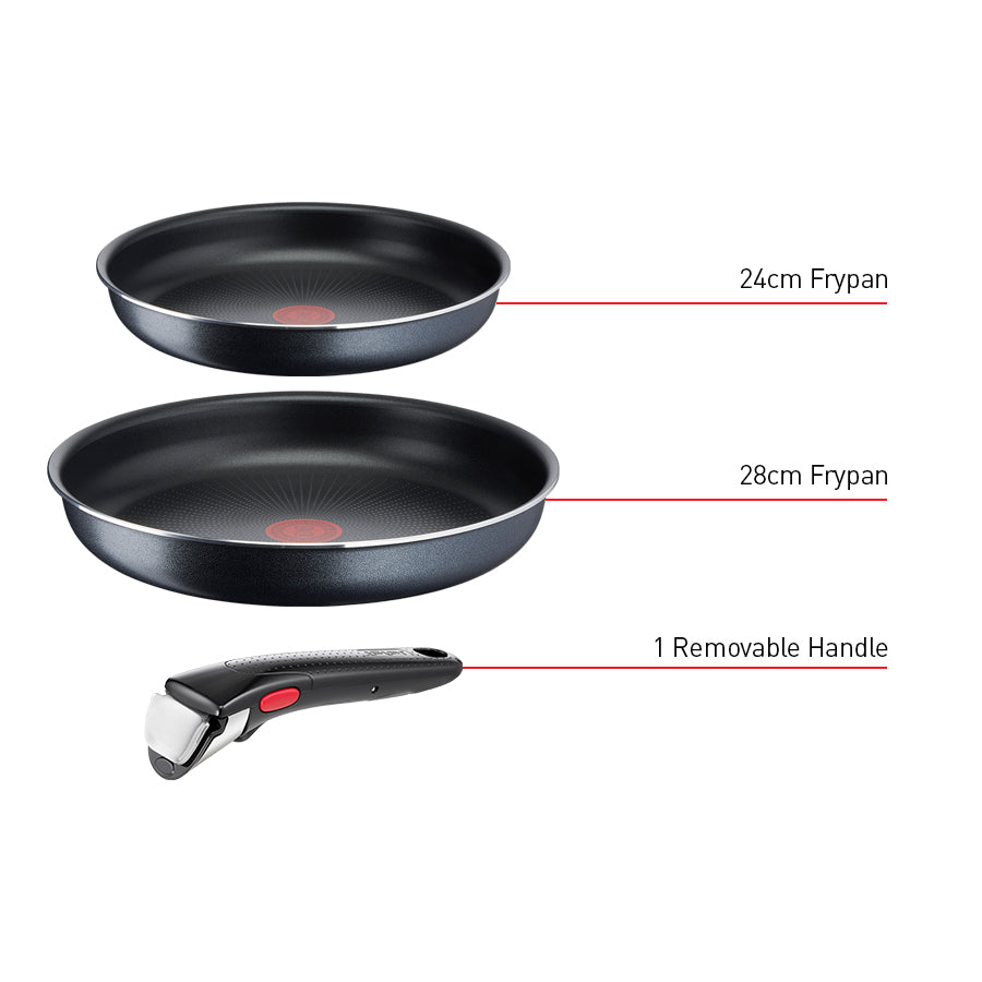 Tefal Ingenio XL Force Non-stick 3pc Frypan Set slider