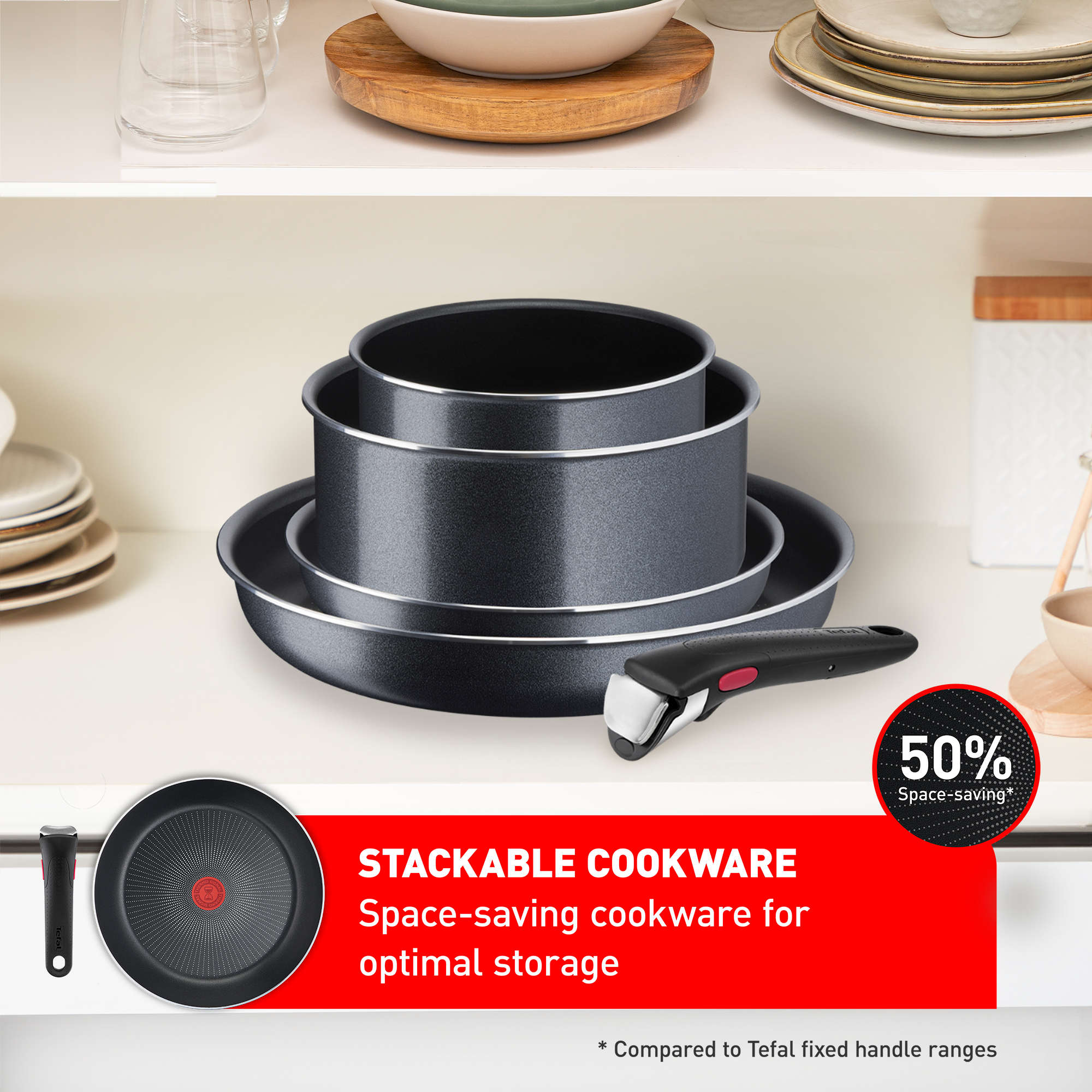 Tefal Ingenio XL Force Non-stick 5pc Set L1589502 slider