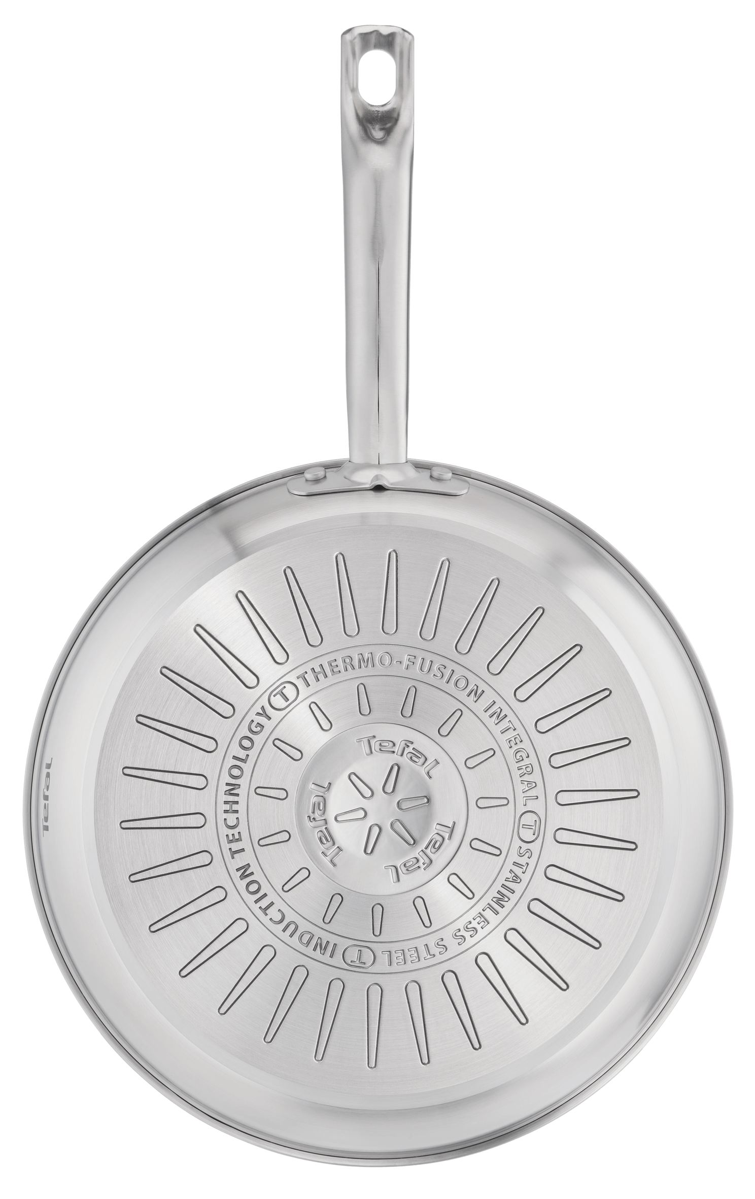Tefal Virtuoso Induction Stainless Steel Uncoated Twin Frypan 24/28cm slider