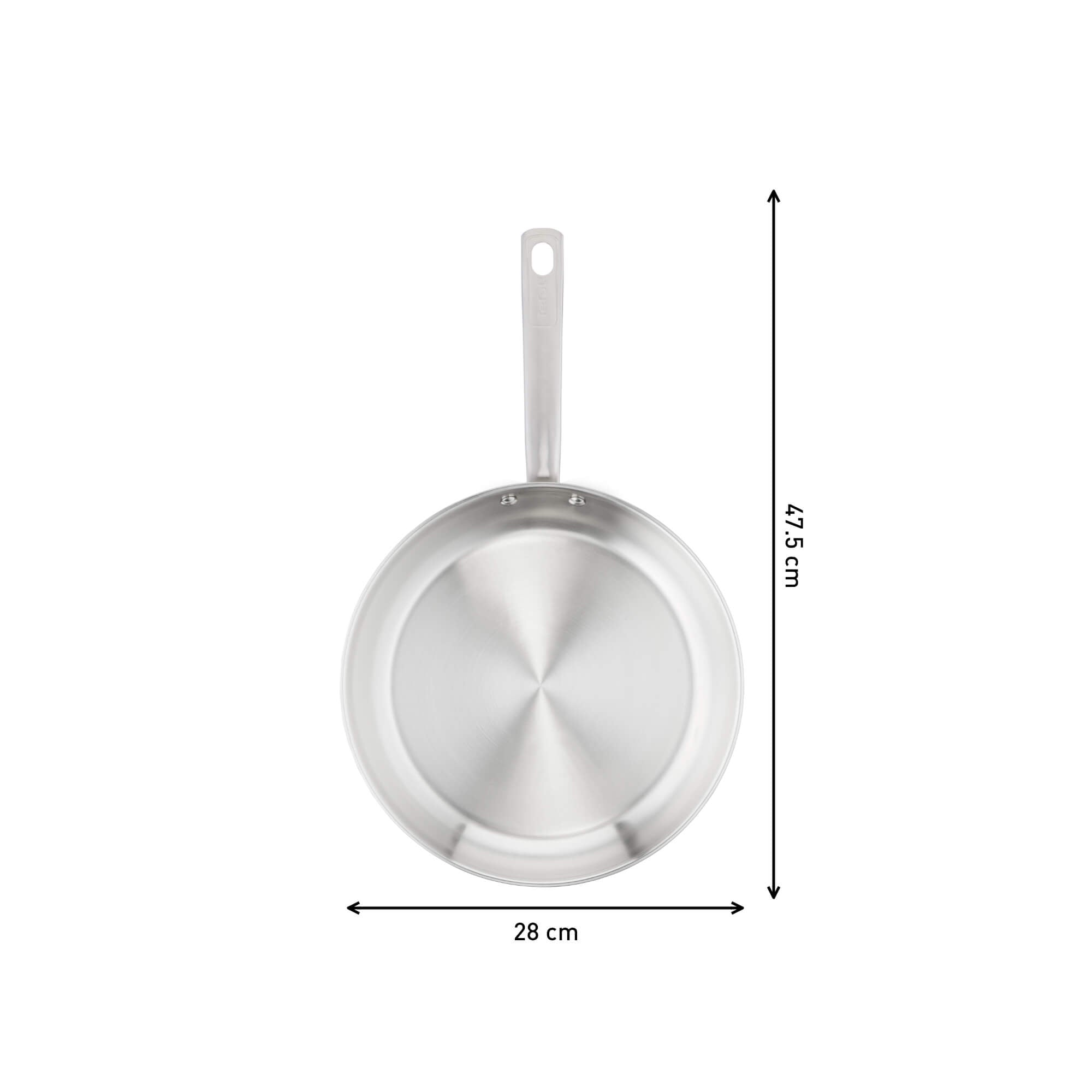 Tefal Virtuoso Induction Stainless Steel Uncoated Twin Frypan 24/28cm slider