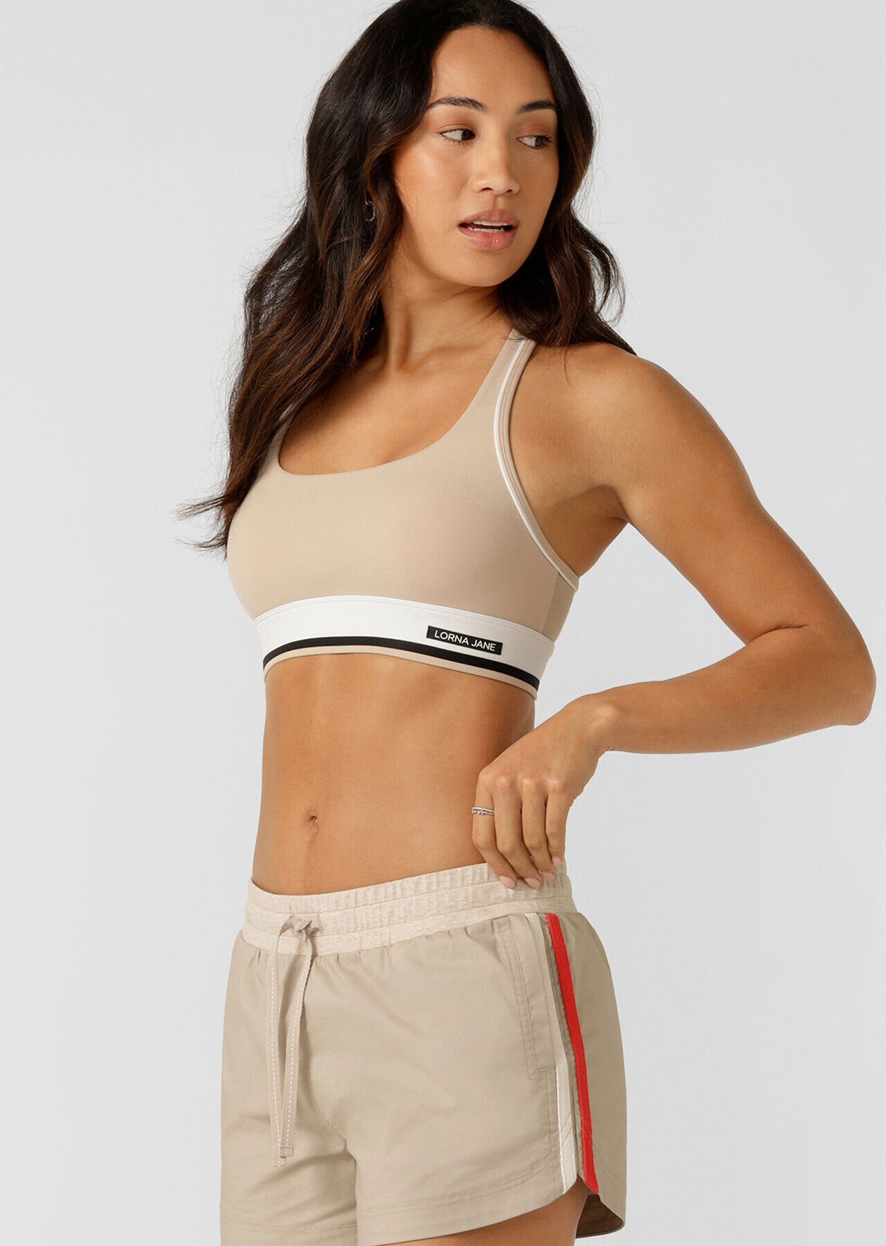 Tempo Maximum Support Sports Bra - Latte slider