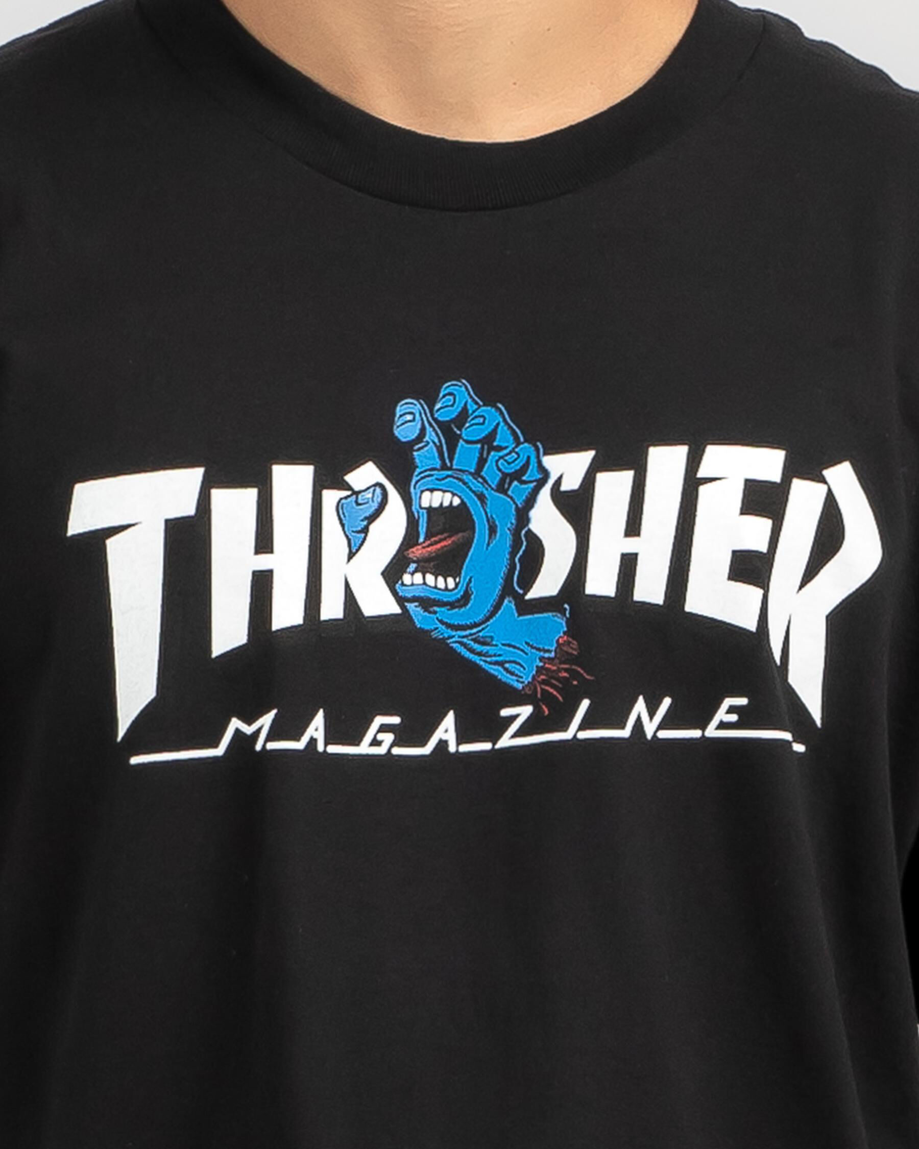 Thrasher Screaming Logo T-Shirt - Black slider