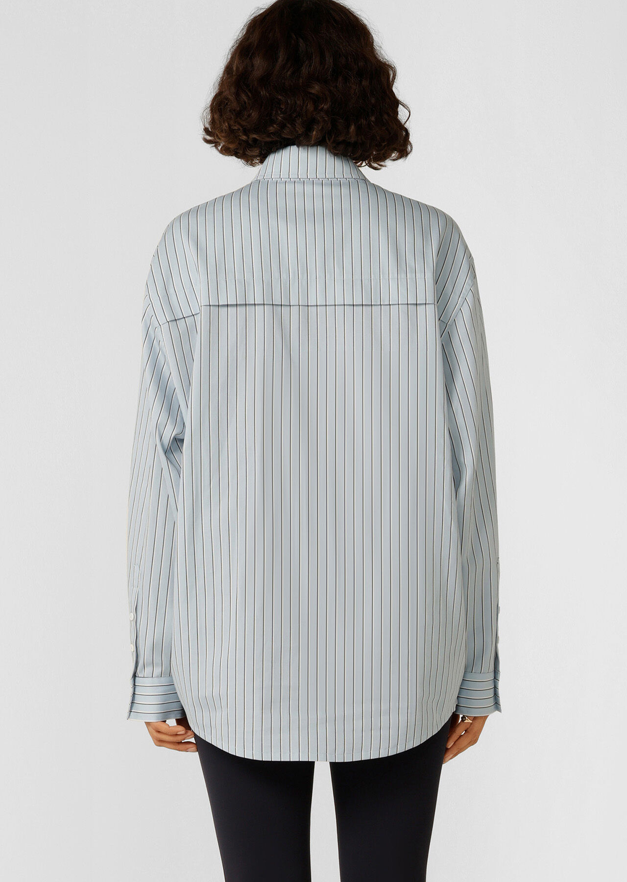 Tie Back Shirt - Glacier Blue Stripe slider