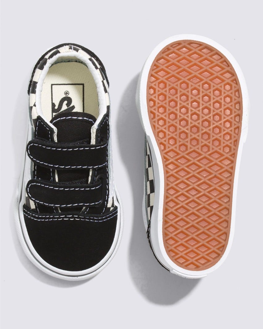 TODDLER OLD SKOOL V - (PRIMARY CHECK) BLACK/WHITE slider