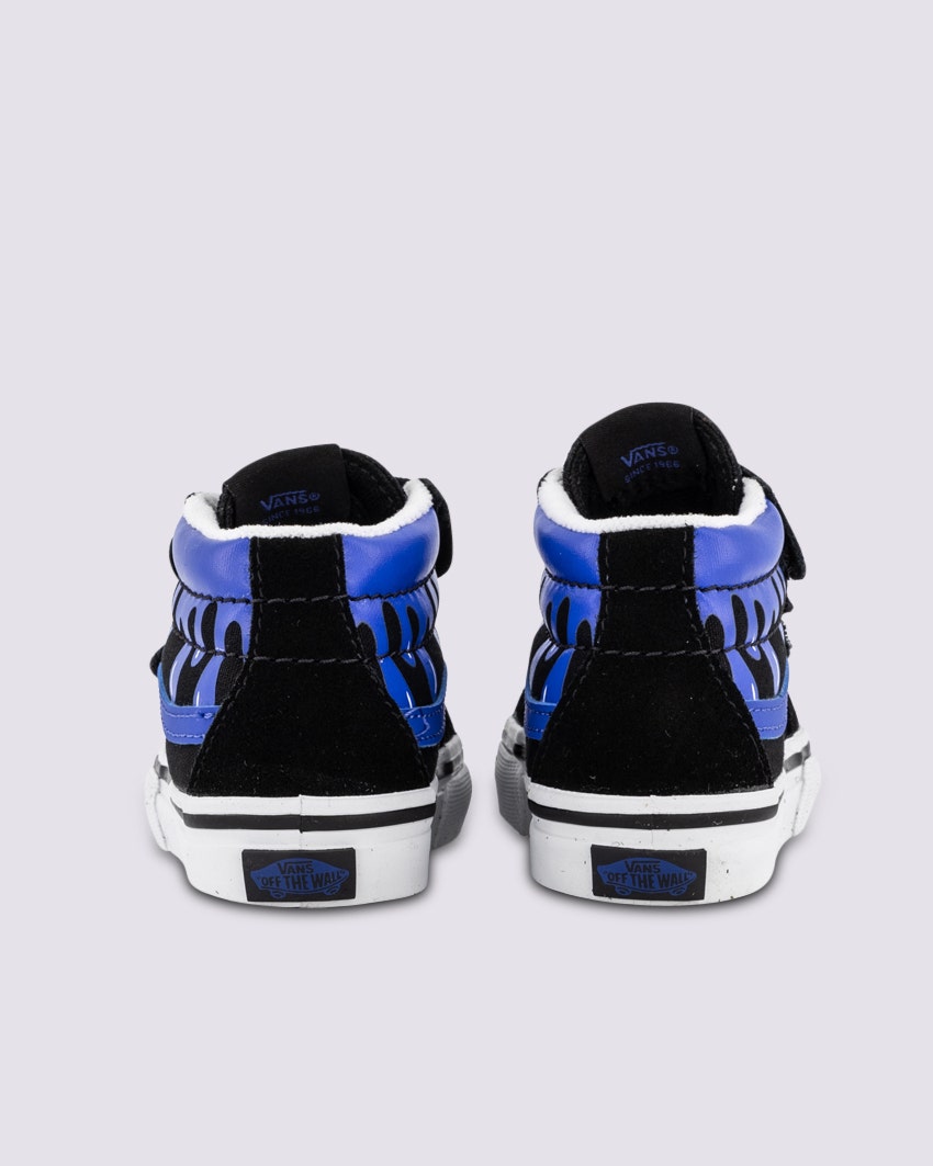 TODDLER SK8-MID REISSUE V GLOW - GLOW SLIME BLACK/BLUE slider