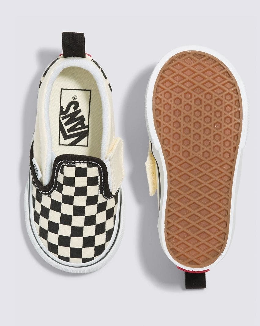 TODDLER SLIP-ON V CHECKERBOARD - (CHECKERBOARD) BLACK/WHTE slider