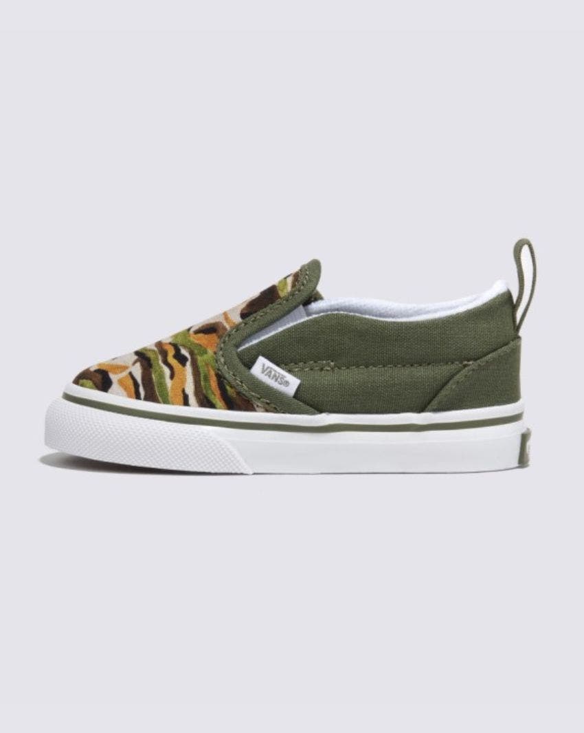 TODDLER SLIP-ON V - PAINTED CAMO GREEN/MULTI slider