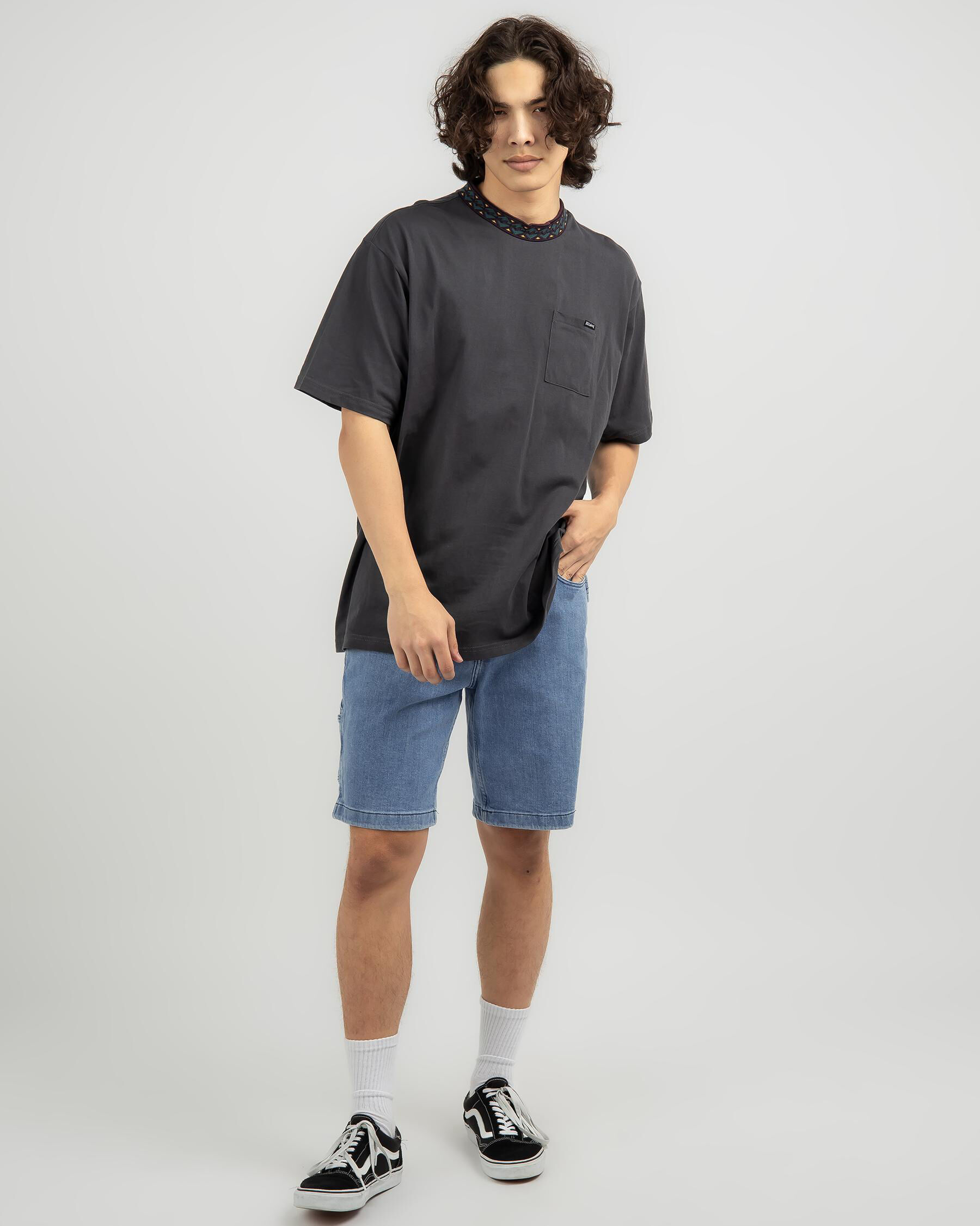 Tribe Knit T-Shirt - Blue Haze slider