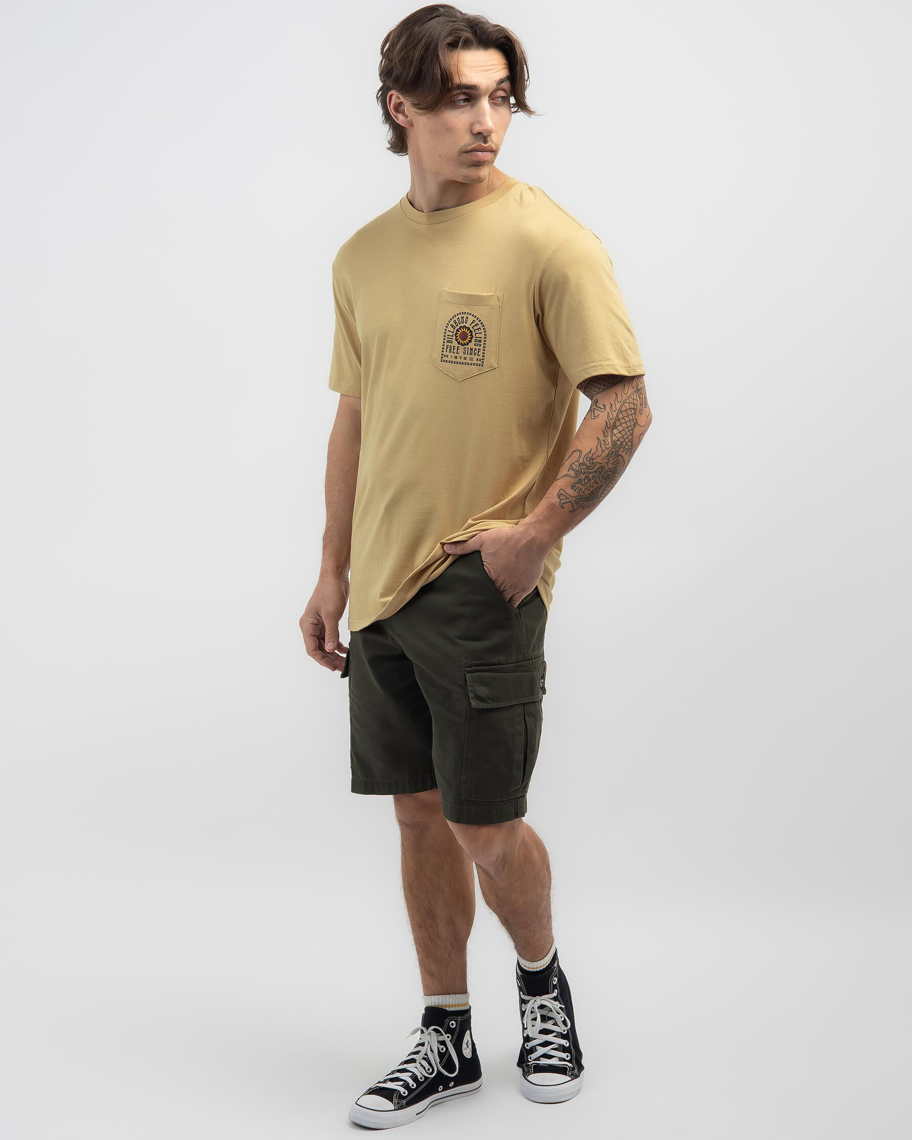 Tropics Pocket T-Shirt - Dusty Gold slider