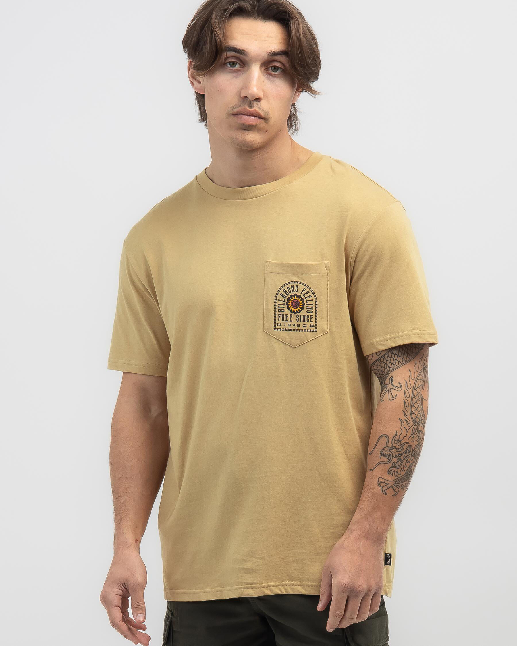 Tropics Pocket T-Shirt - Dusty Gold slider