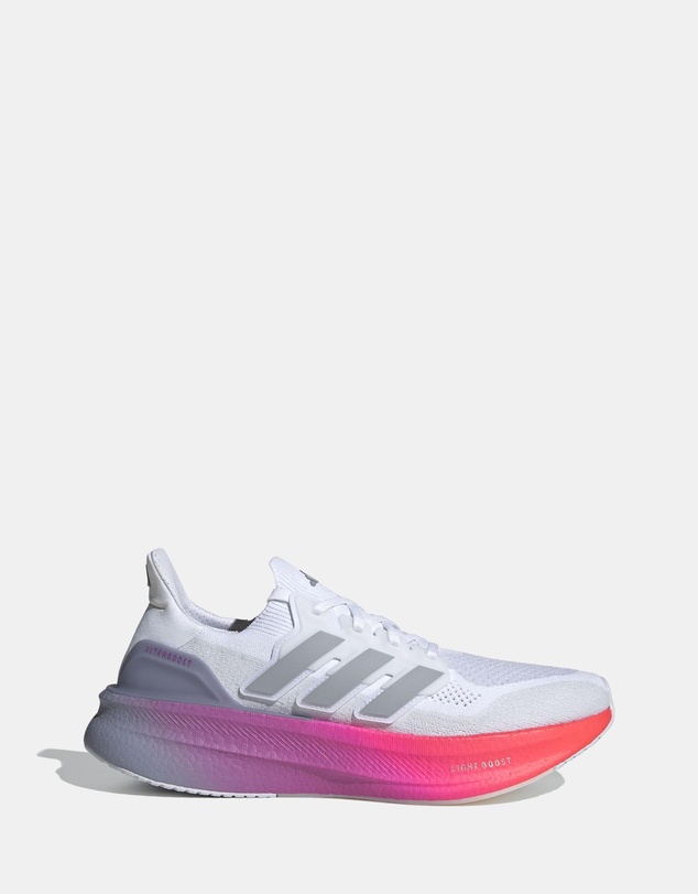 Ultraboost 5 Shoes Mens - Cloud White / Halo Silver / Lucid Red