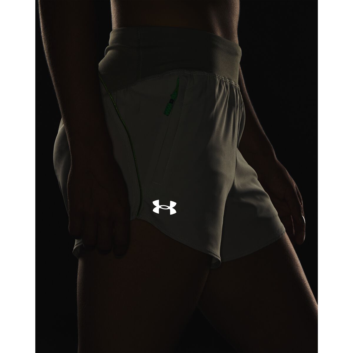 Under Armour Womens Anywhere Training Shorts - Green slider