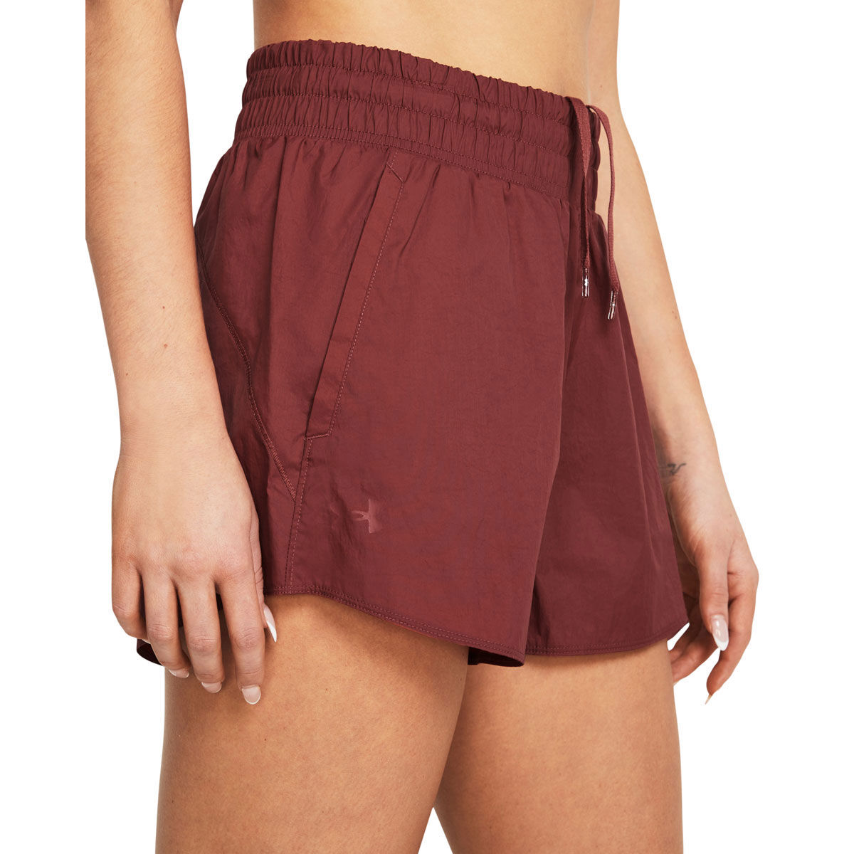 Under Armour Womens Flex Woven 3 Inch Crinkle Shorts Red XS - Red slider