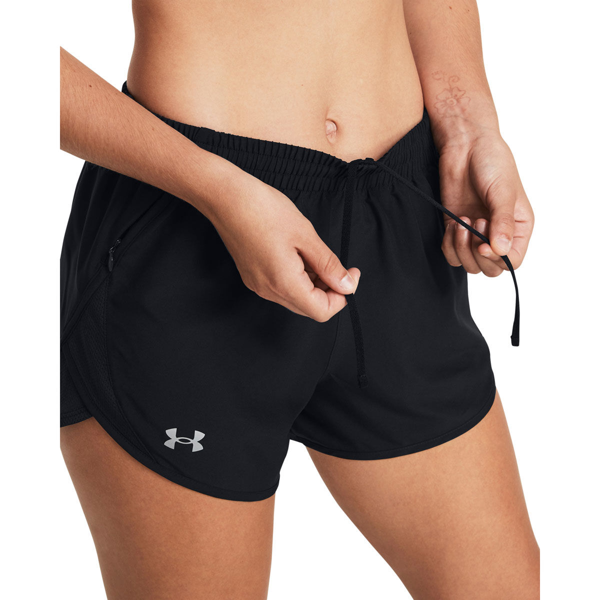 Under Armour Womens Fly By 3 Inch Running Shorts - Black slider