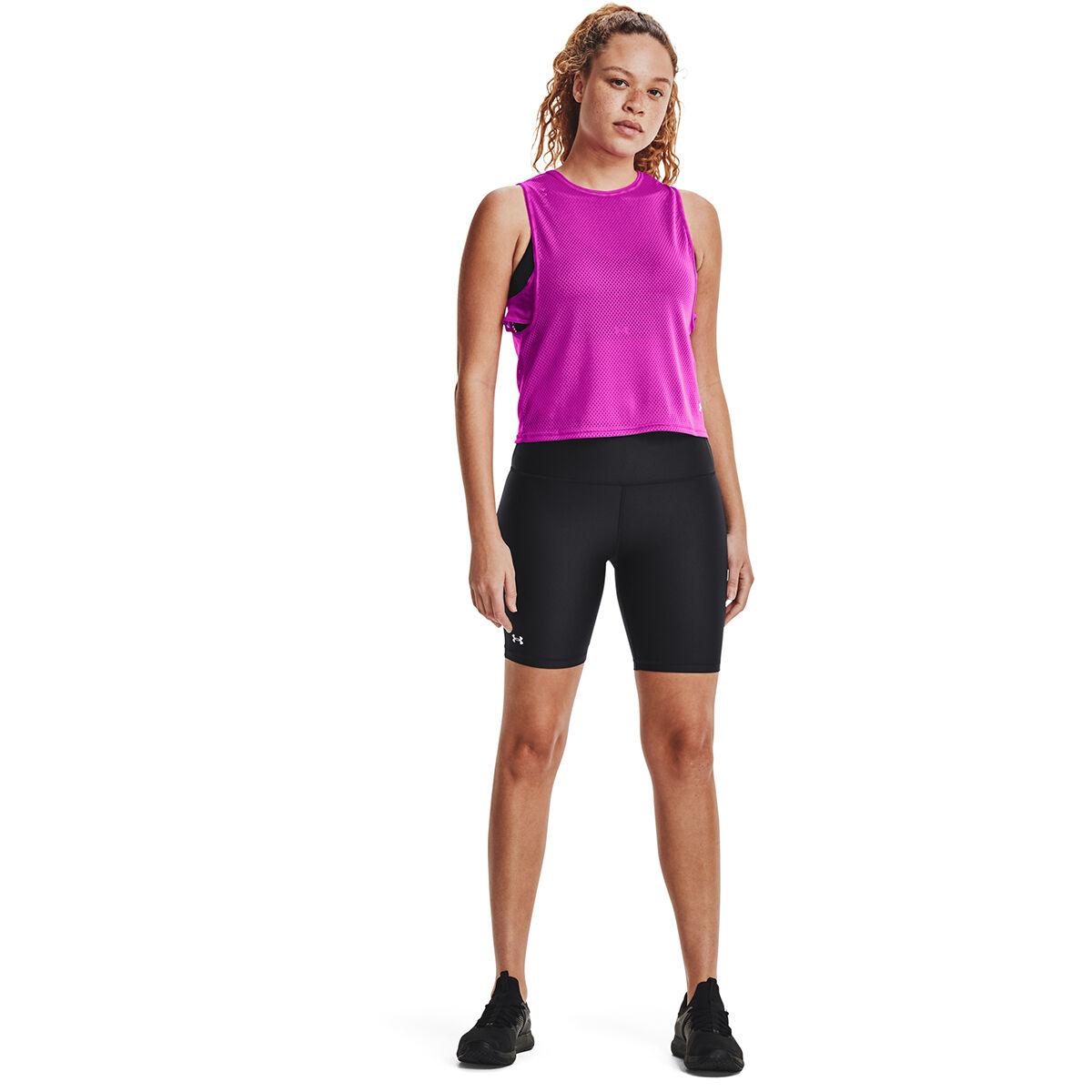 Under Armour Womens HeatGear Armour Bike Shorts - Black slider