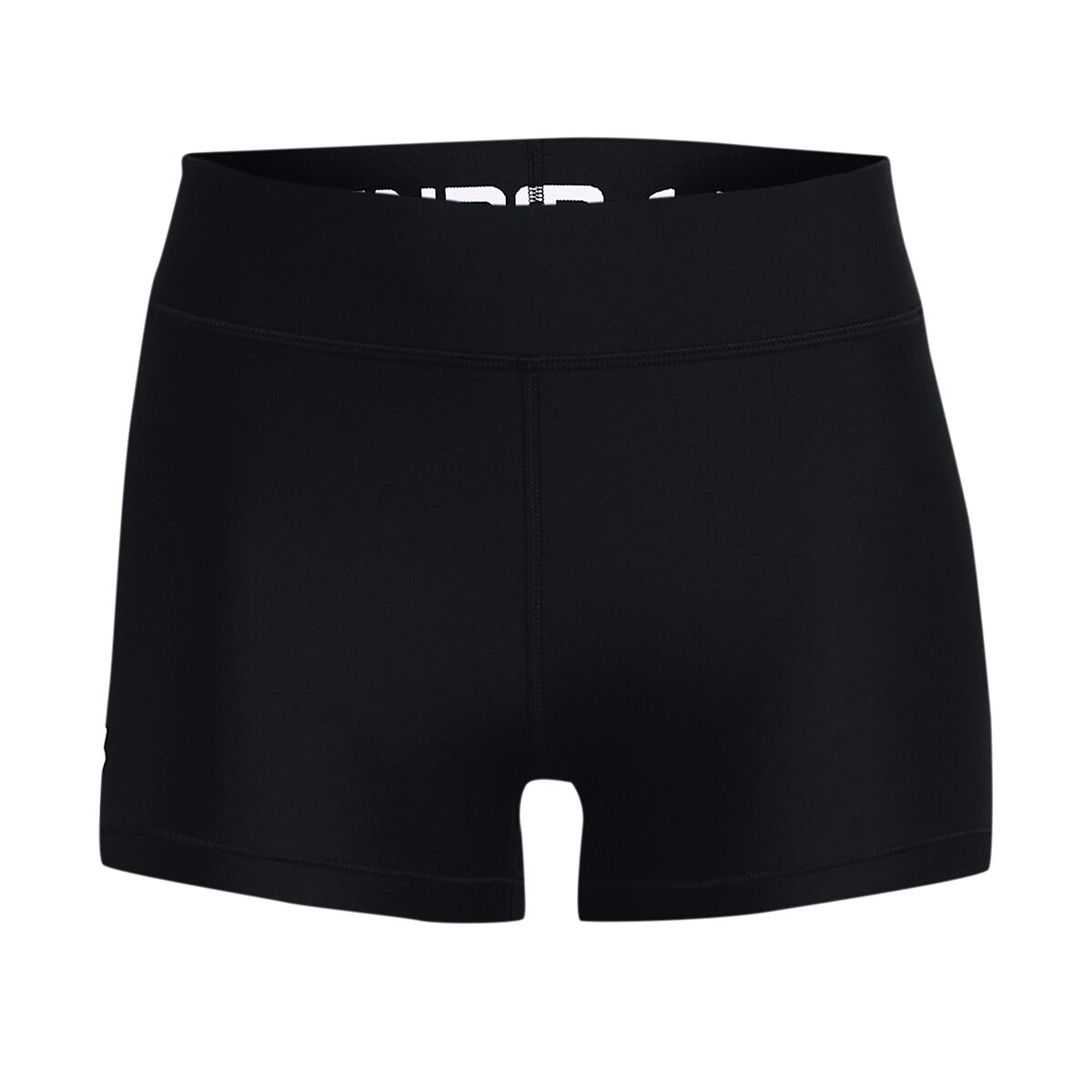 Under Armour Womens HeatGear Armour Mid Rise Shorty Training Shorts - Black slider