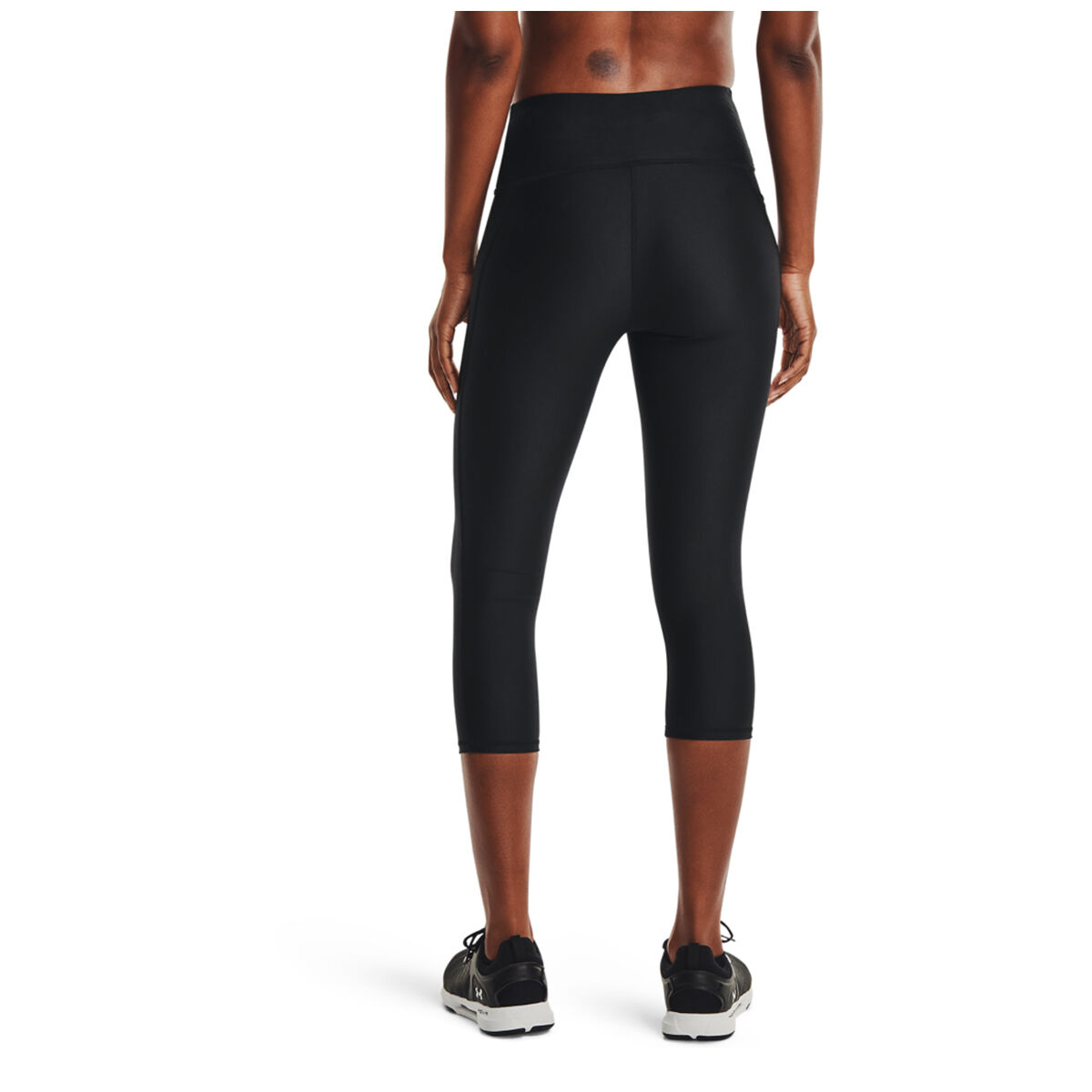 Under Armour Womens HeatGear Armour No Slip Capri Tights - Green slider