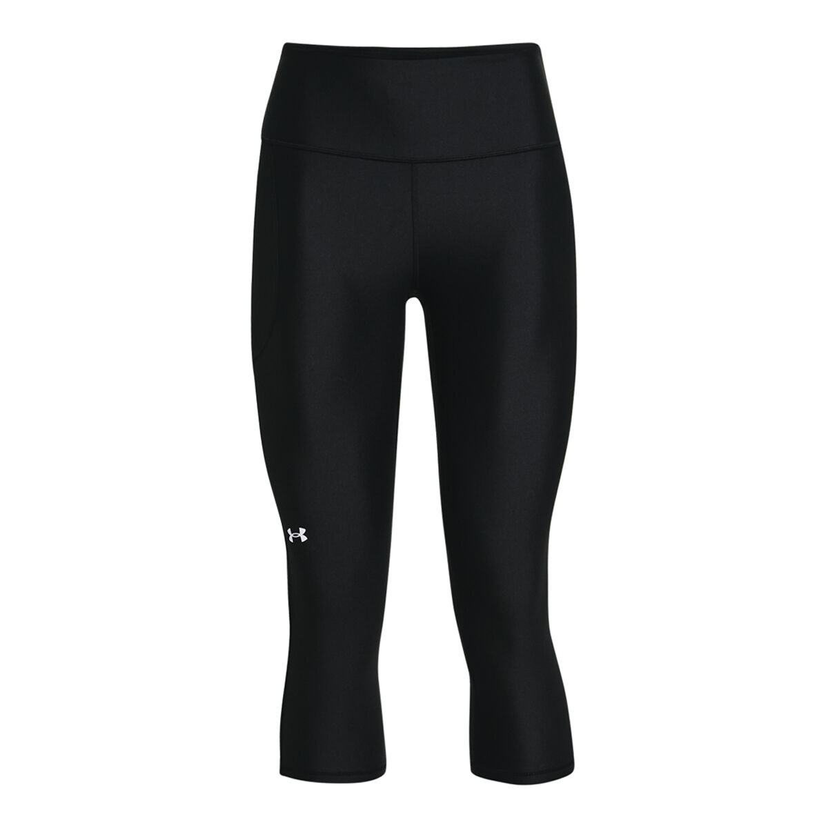 Under Armour Womens HeatGear Armour No Slip Capri Tights - Green slider