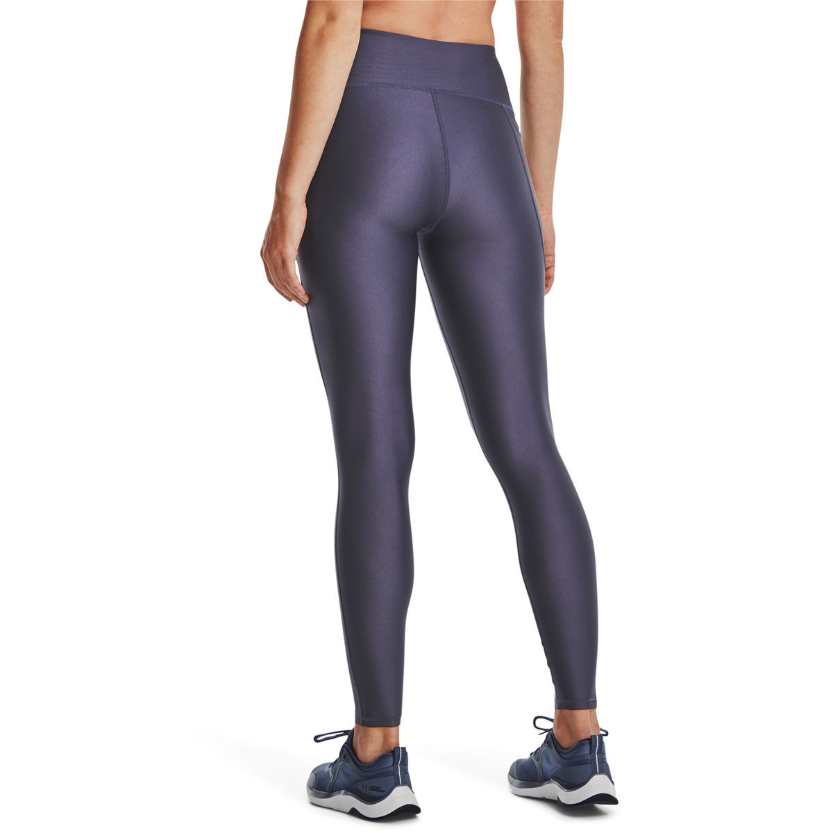 Under Armour Womens HeatGear Branded Full Length Tights Steel XS - Steel slider