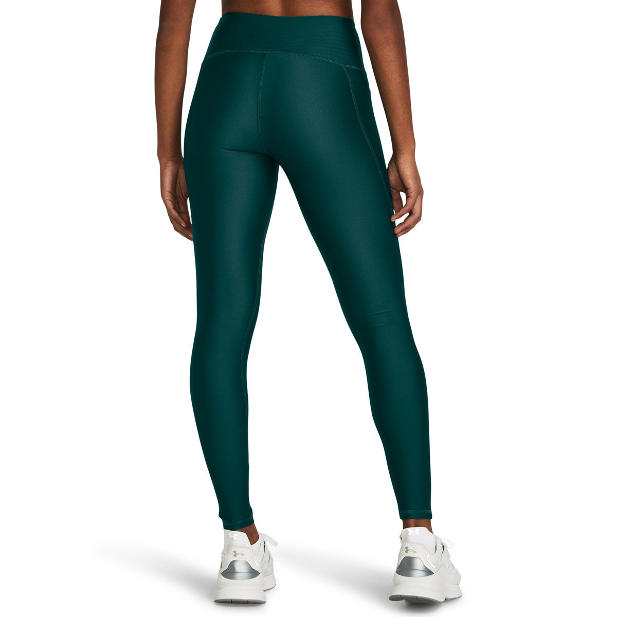 Under Armour Womens HeatGear High Rise No Slip Full Length Tights - Teal slider