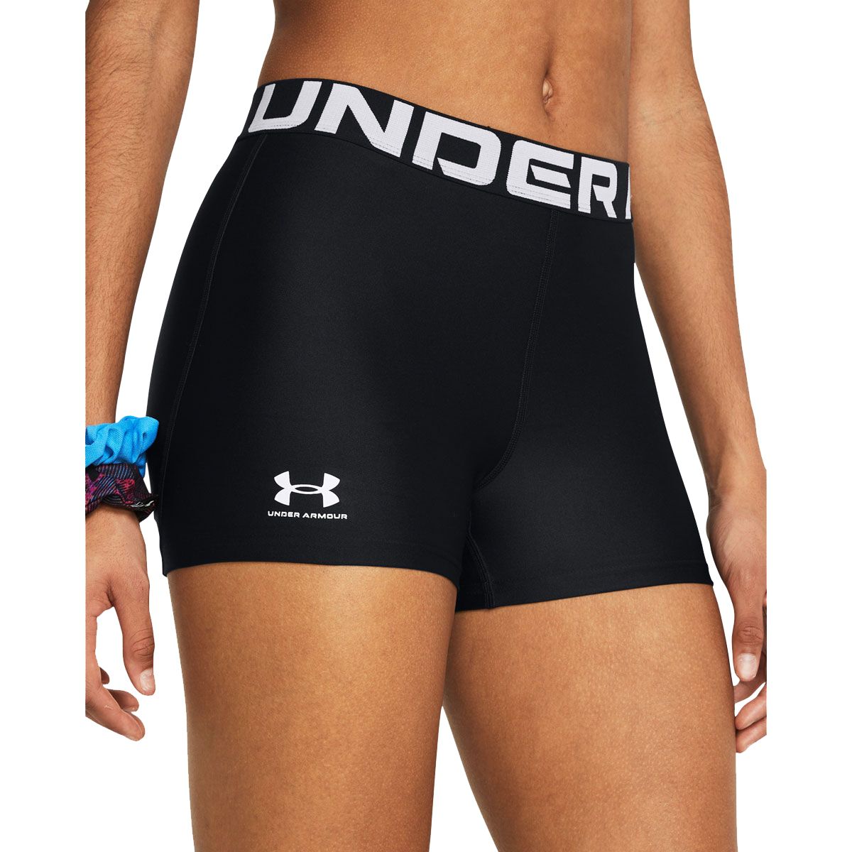 Under Armour Womens HG Authentics Shorty Training Tights Black/White XS - Black/White slider