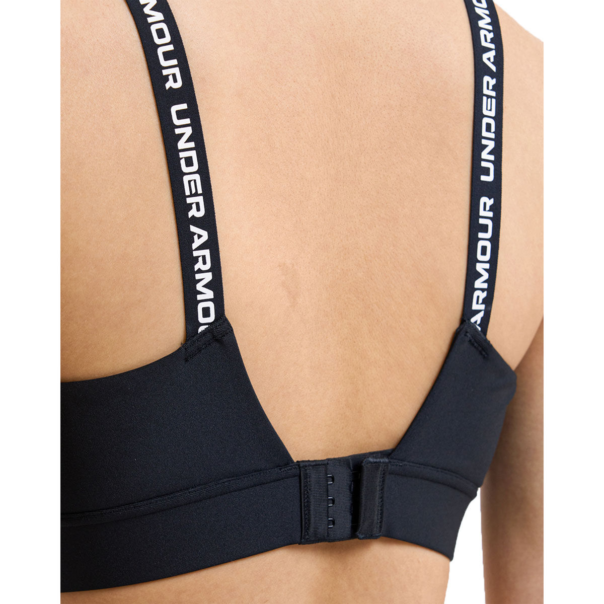 Under Armour Womens Infinity 2.0 Medium Support Sports Bra - Black/White slider