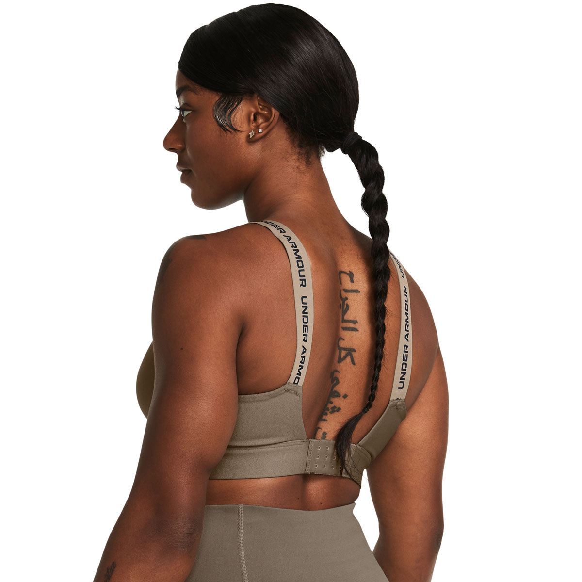 Under Armour Womens Infinity High Impact Sports Bra - Taupe slider