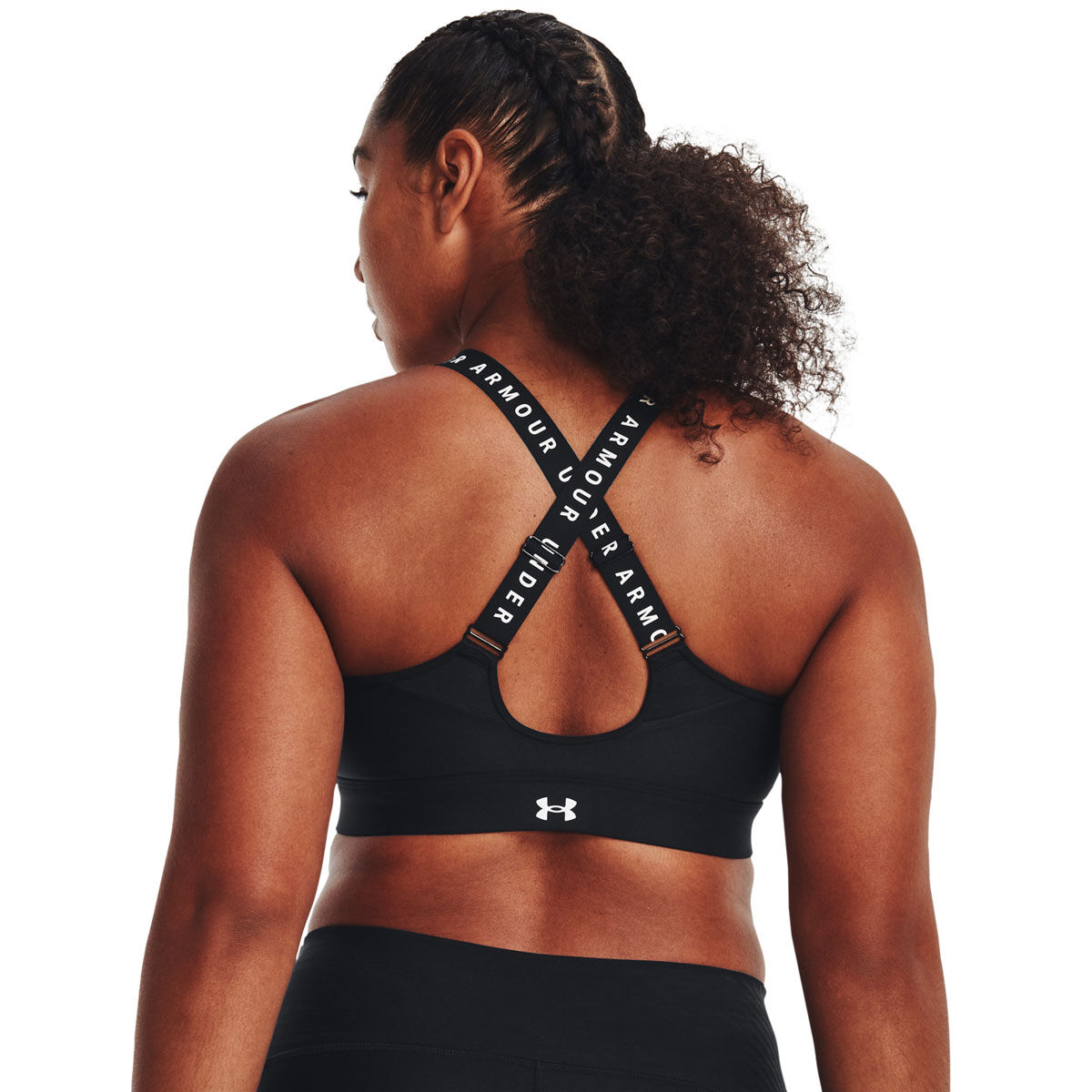 Under Armour Womens Infinity High Impact Zip Sports Bra - Black slider