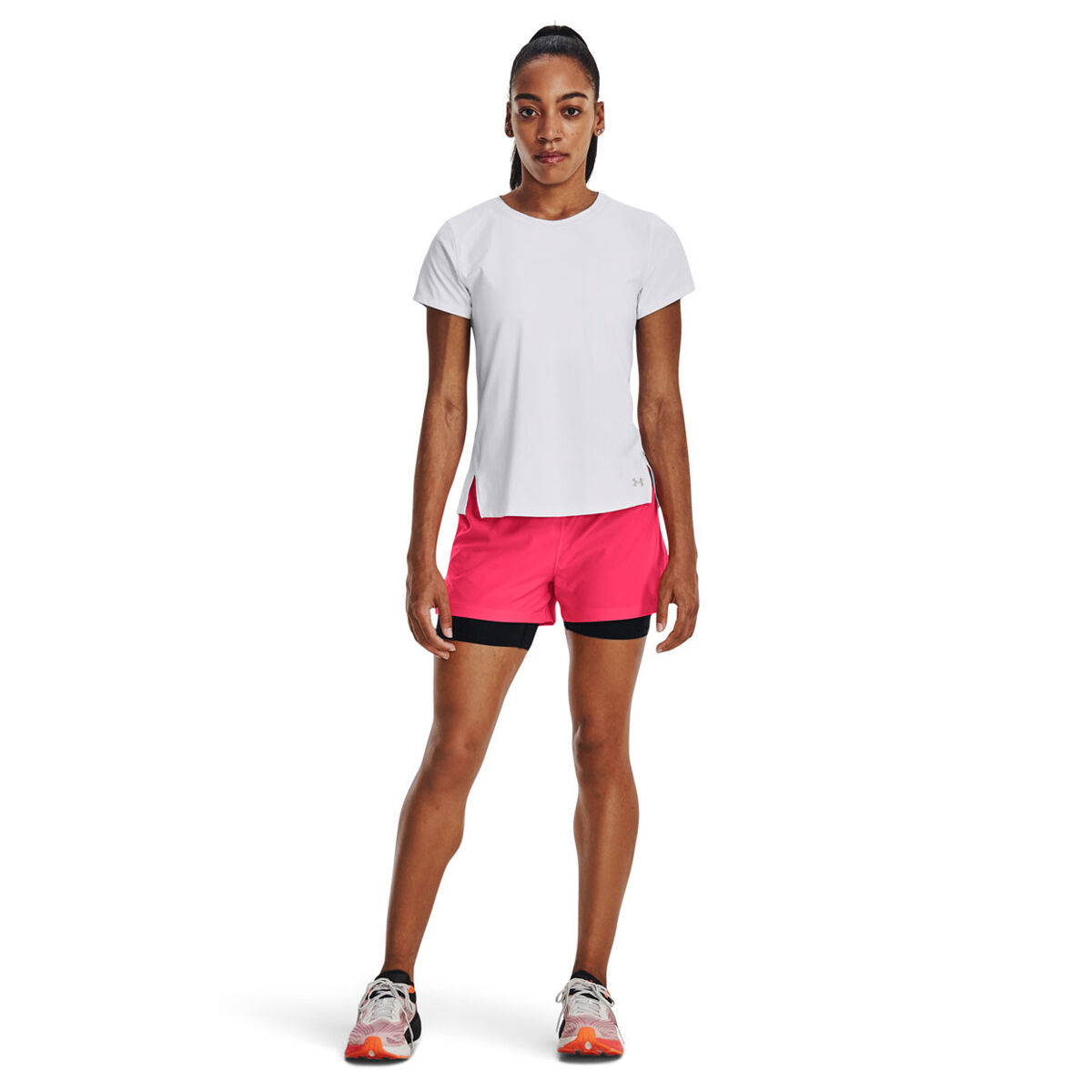 Under Armour Womens ISO-Chill Laser Tee - White slider