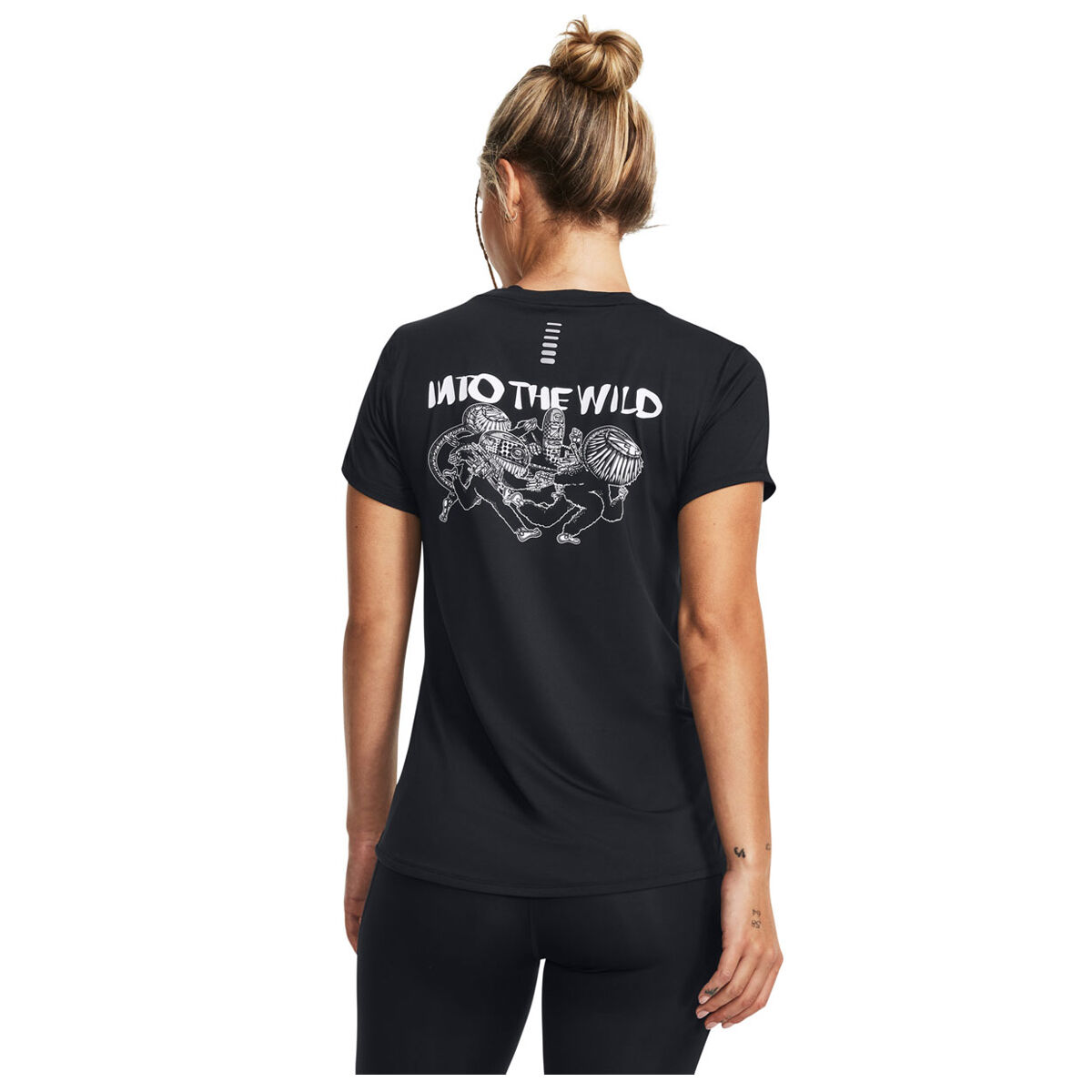 Under Armour Womens ISO-Chill Wild Tee - Black slider