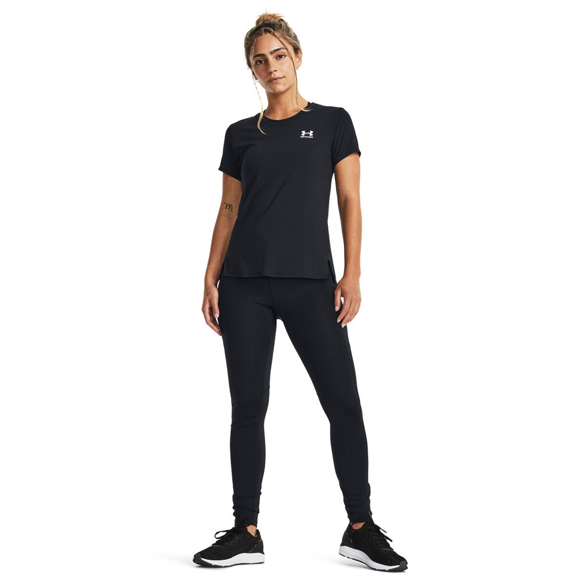 Under Armour Womens ISO-Chill Wild Tee - Black slider