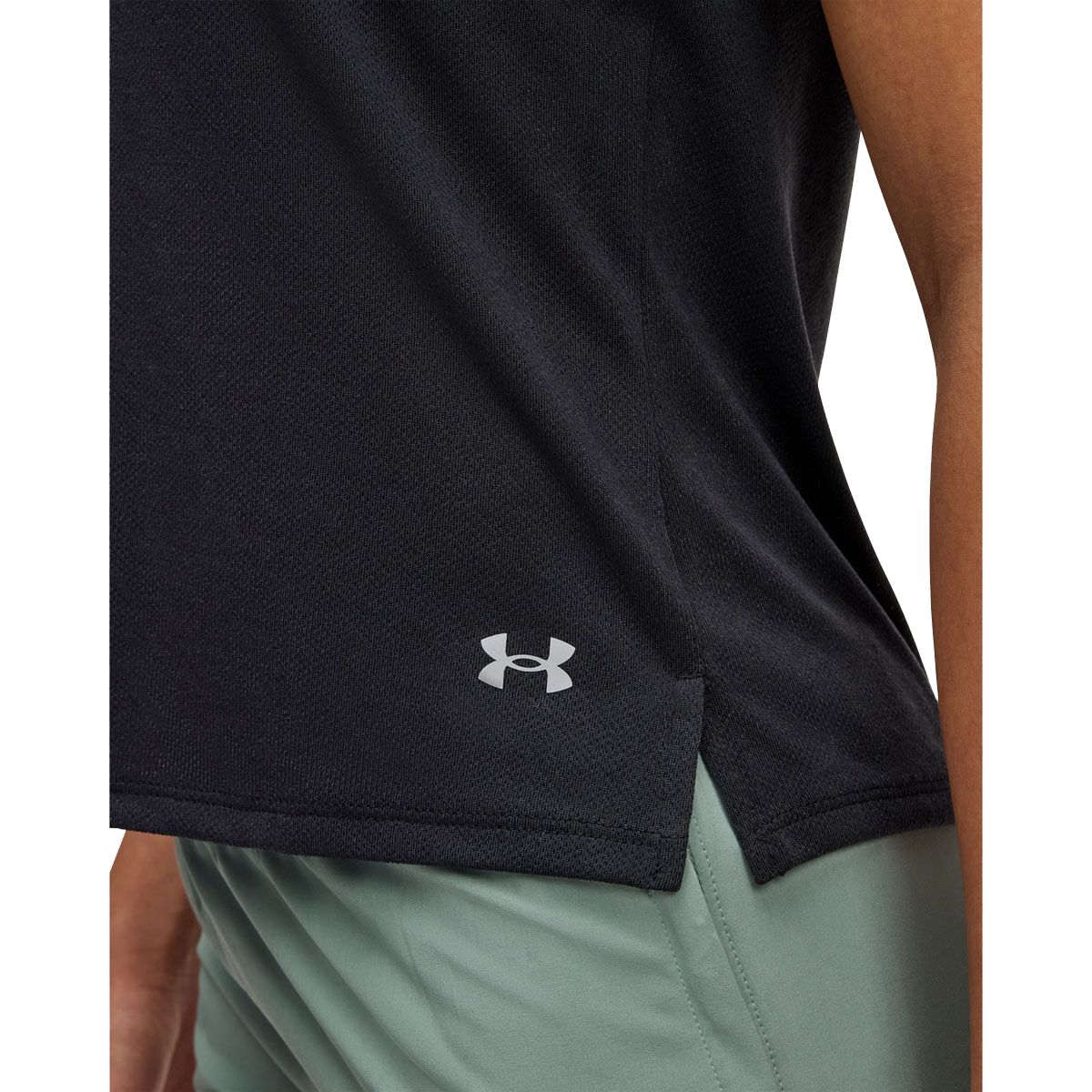 Under Armour Womens Launch Camo Tee - Black slider