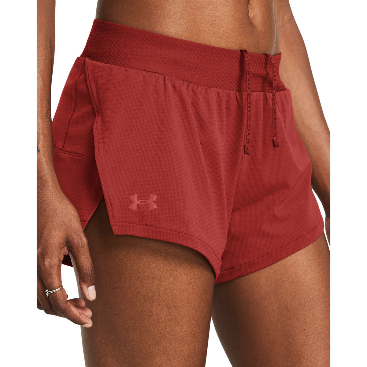 Under Armour Womens Launch Elite 2 Inch Running Shorts - Orange slider