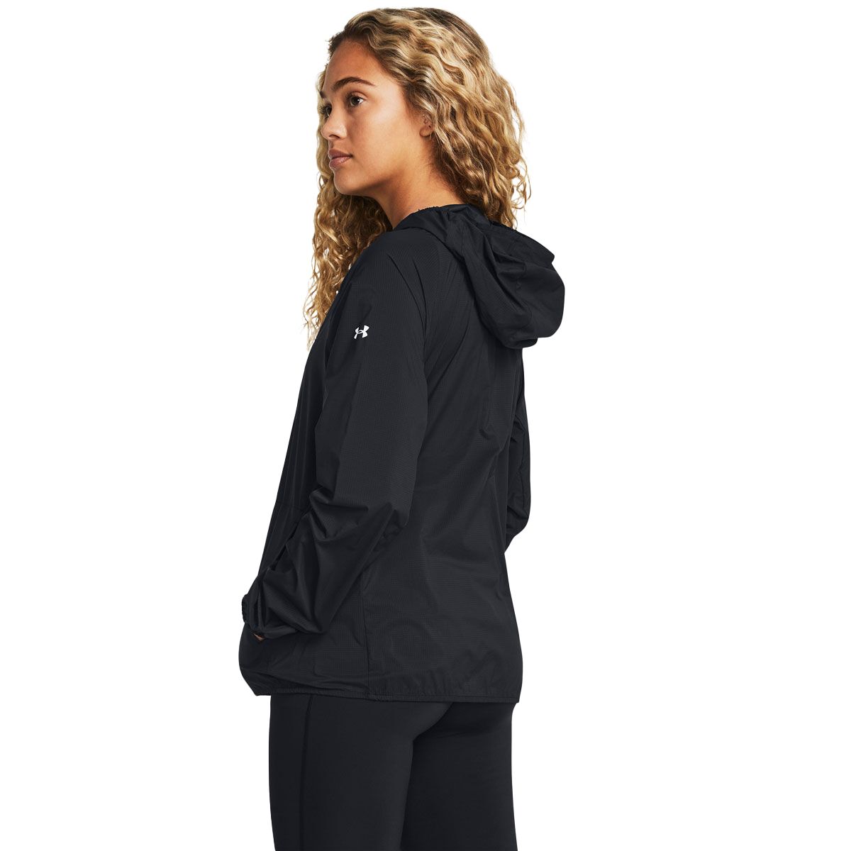 Under Armour Womens Launch Lightweight Jacket - Black slider