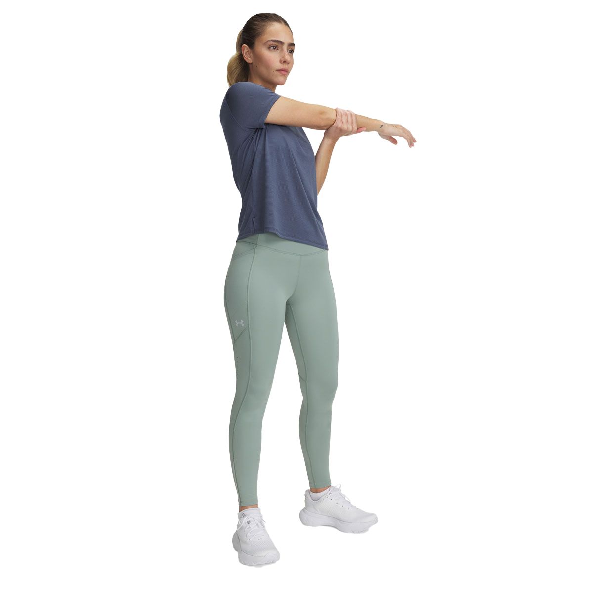 Under Armour Womens Launch Tights - Green slider