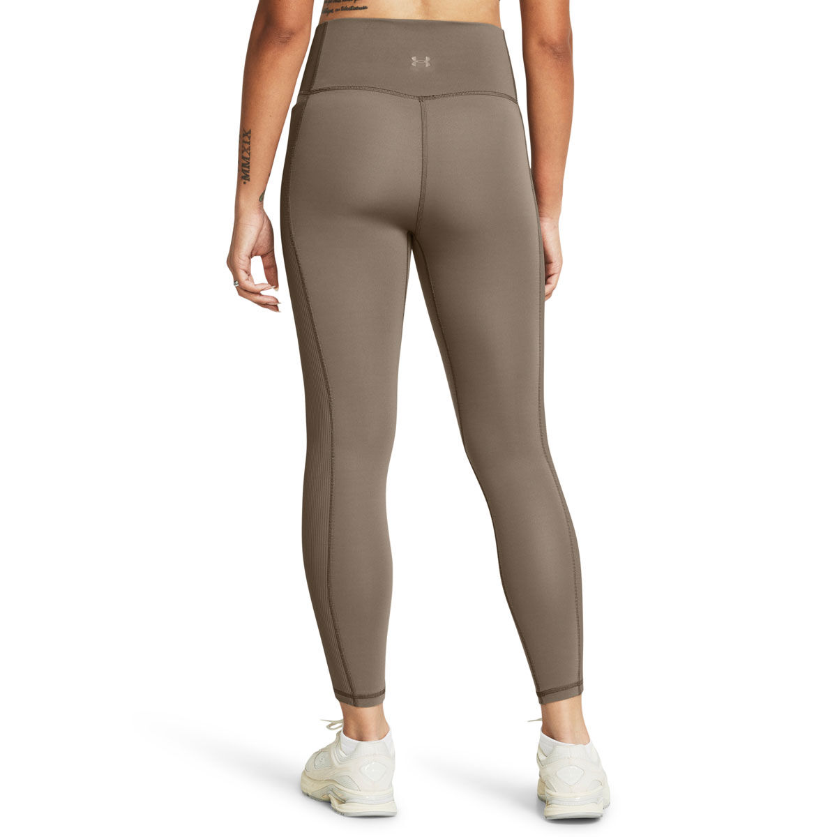 Under Armour Womens Meridian Crossover Ankle Tights - Taupe slider