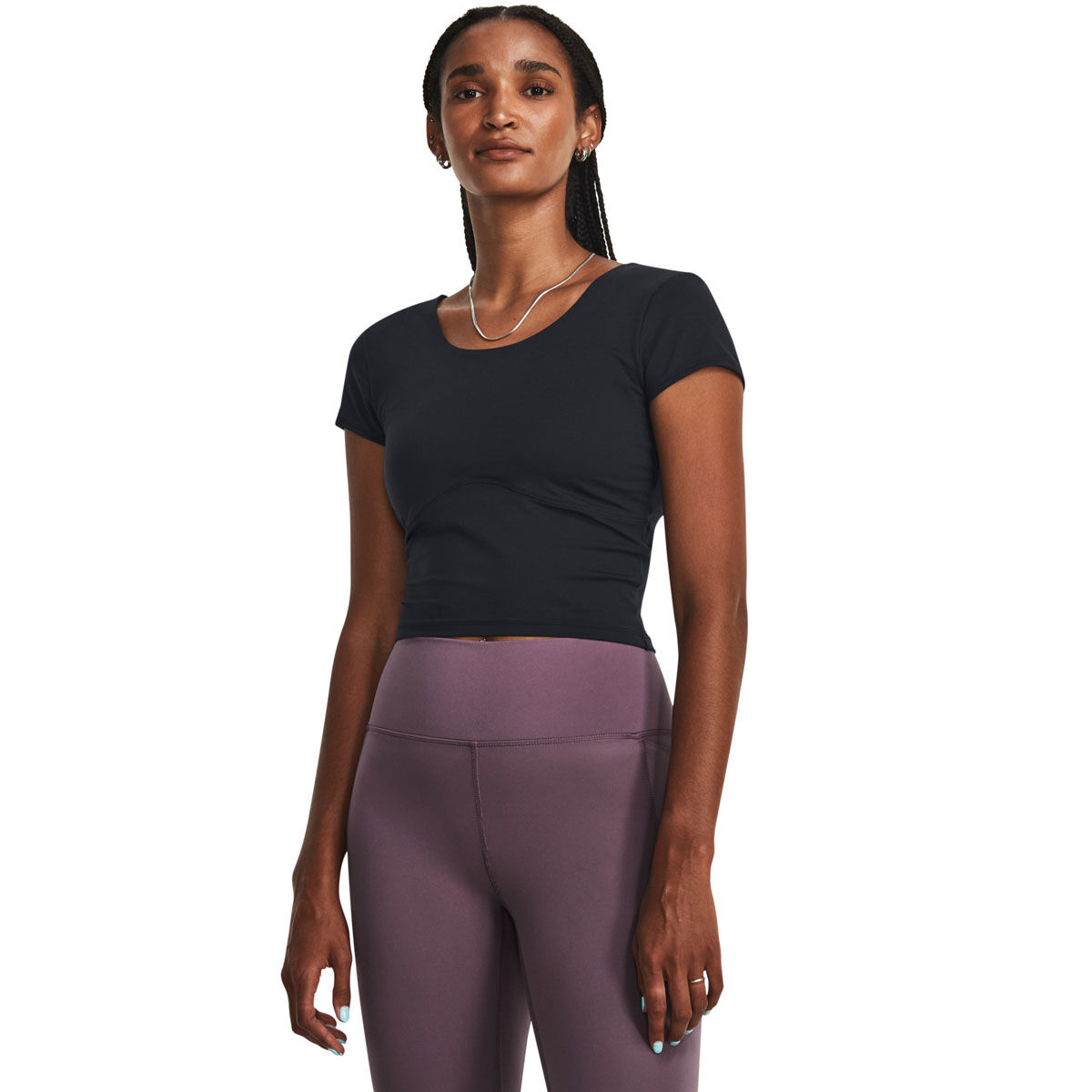 Under Armour Womens Meridian Fitted Tee - Grey slider