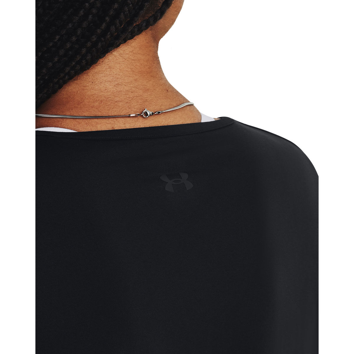 Under Armour Womens Meridian Long Sleeve Longline Tee - Black slider