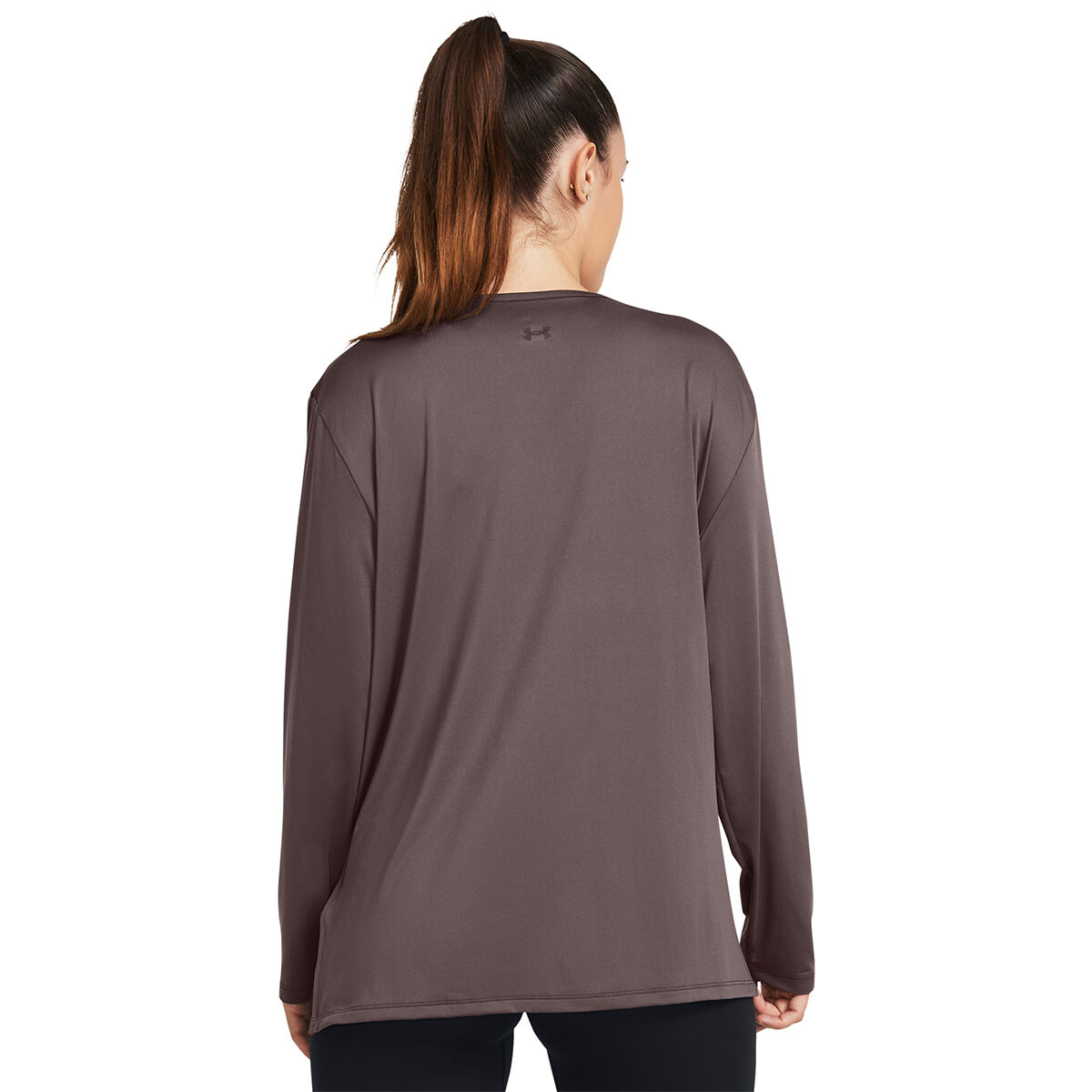 Under Armour Womens Meridian Long Sleeve Longline Tee - Black slider