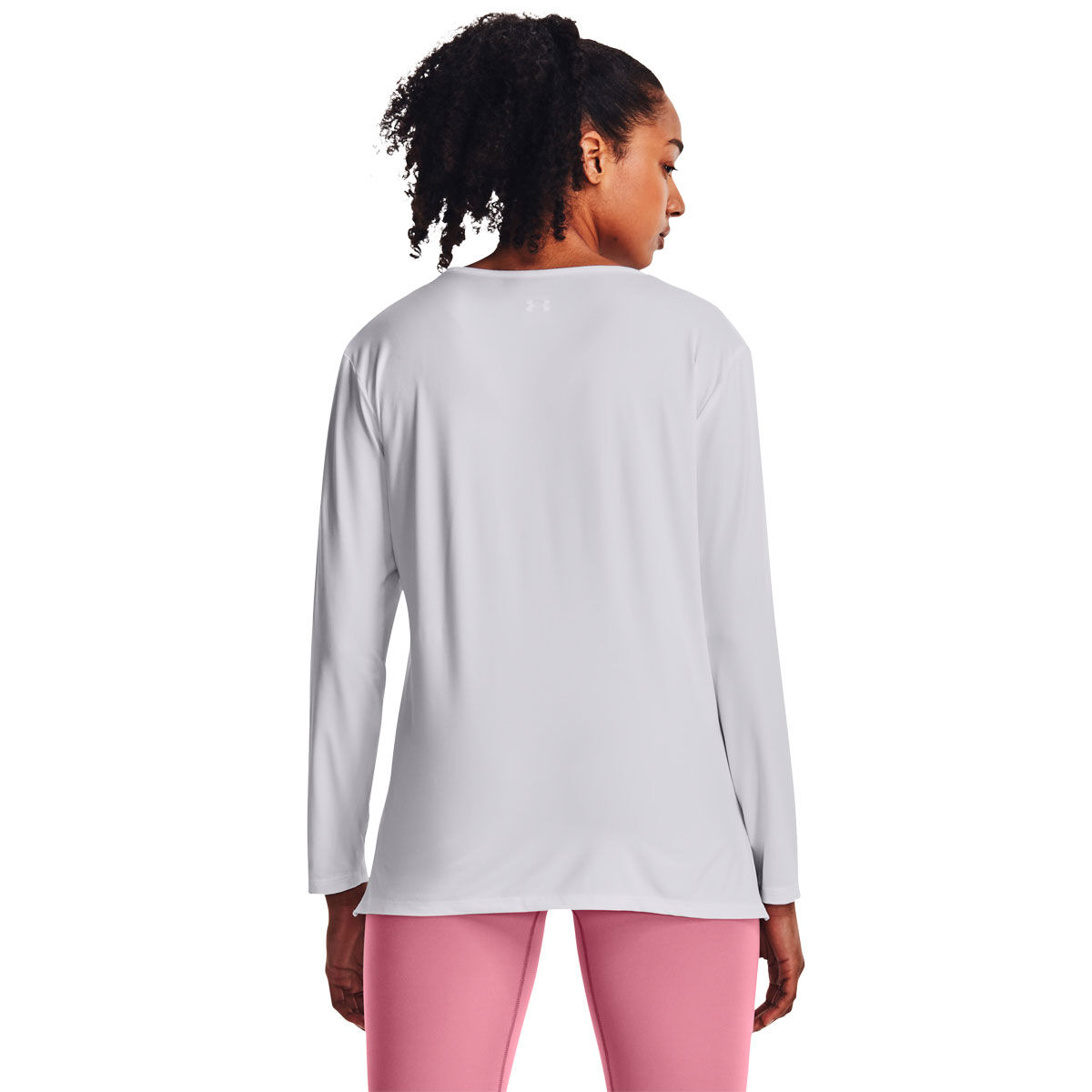 Under Armour Womens Meridian Long Sleeve Longline Tee - Black slider