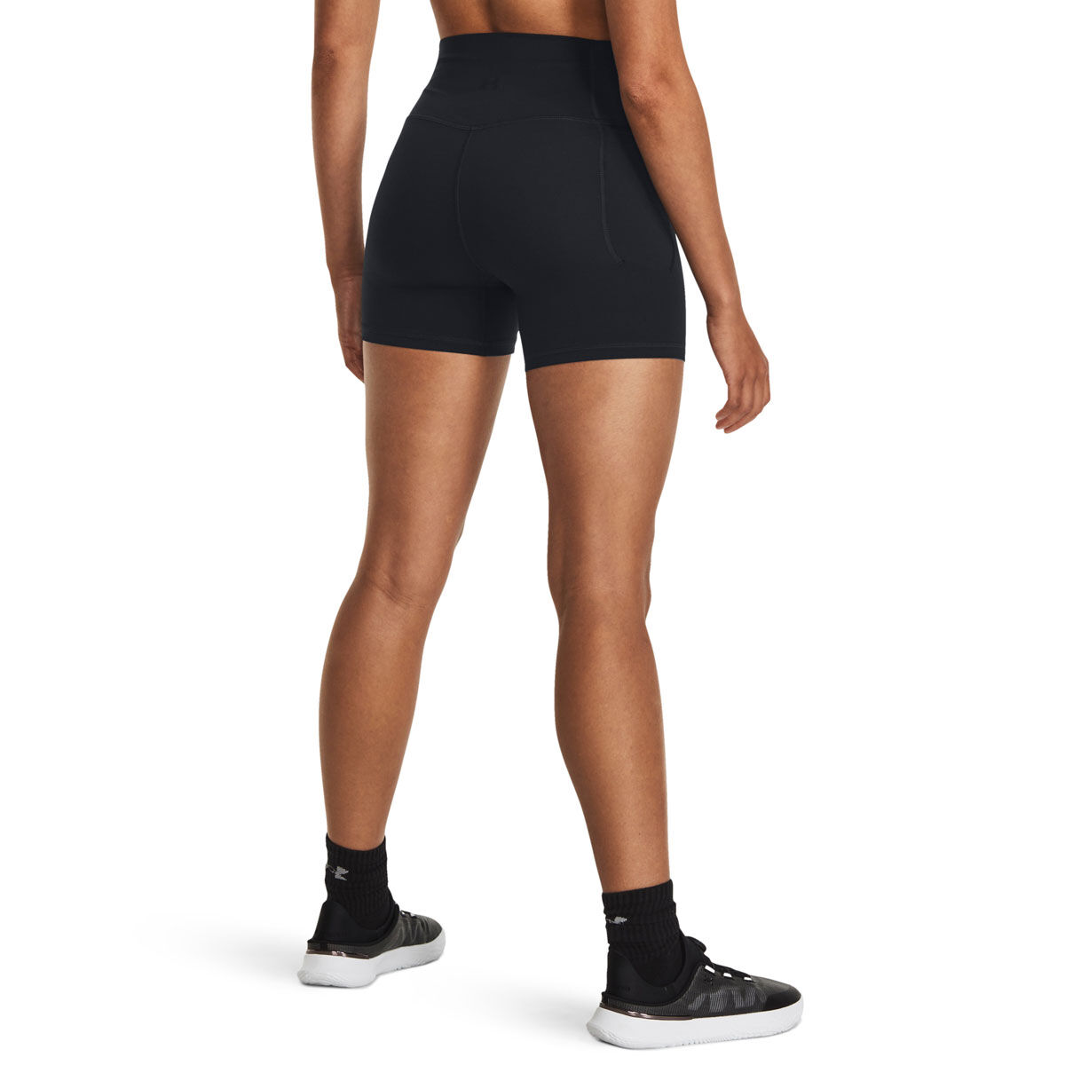 Under Armour Womens Meridian Middy Training Shorts - Black slider