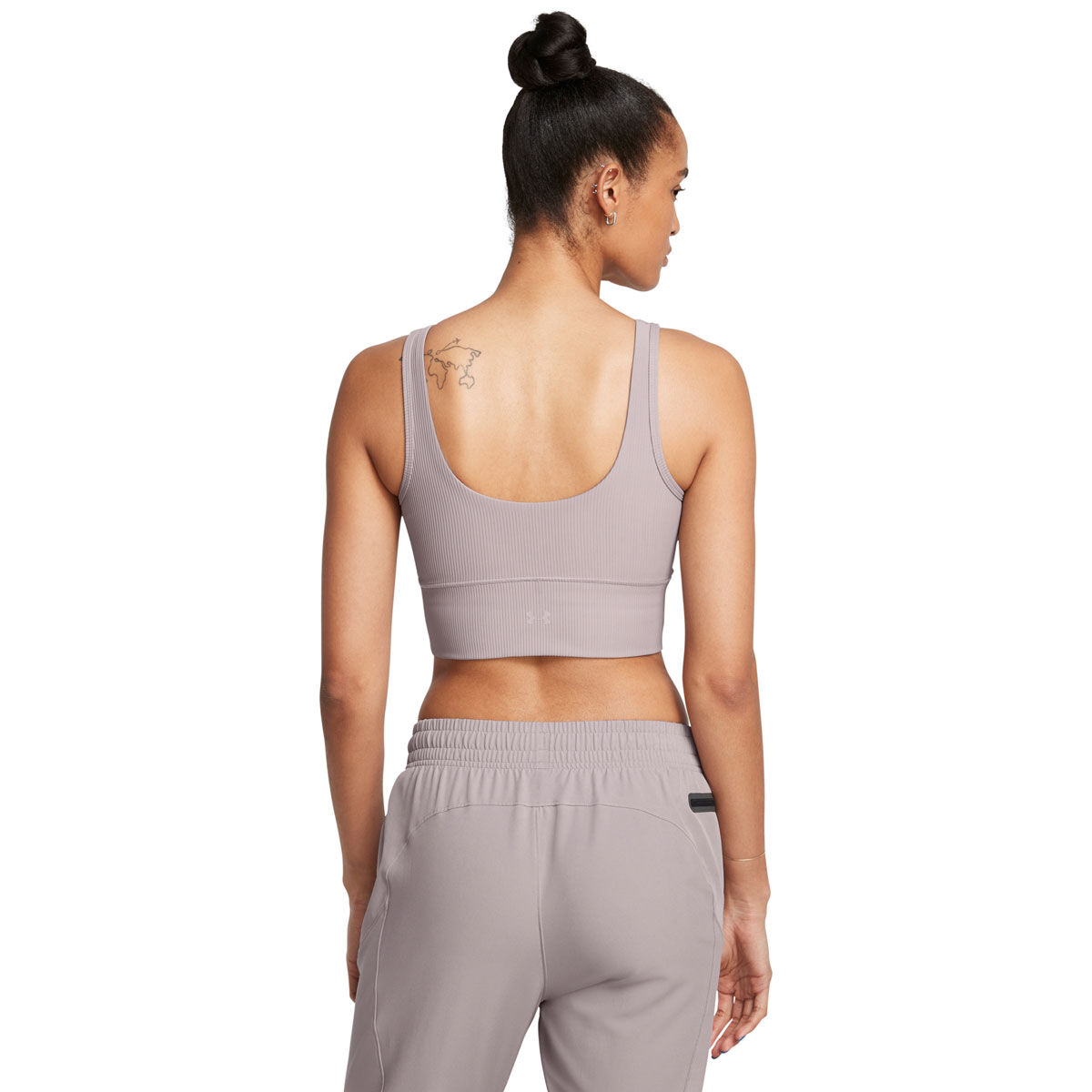 Under Armour Womens Meridian Rib Crop Tank - Grey slider