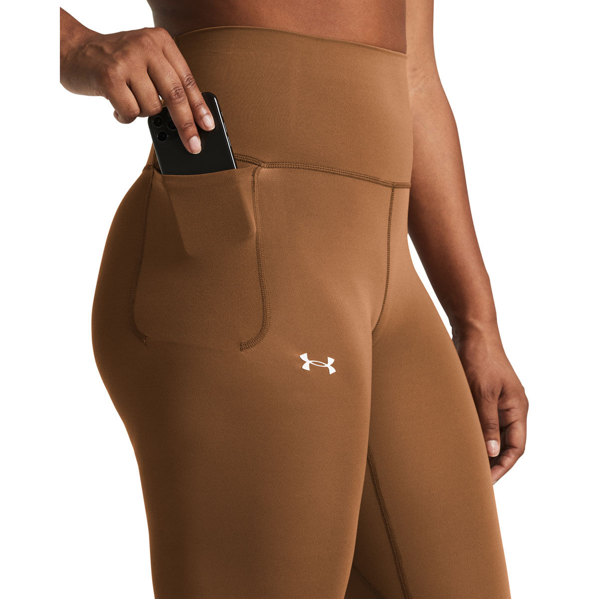 Under Armour Womens Meridian Ultra High Rise Tights - Brown slider